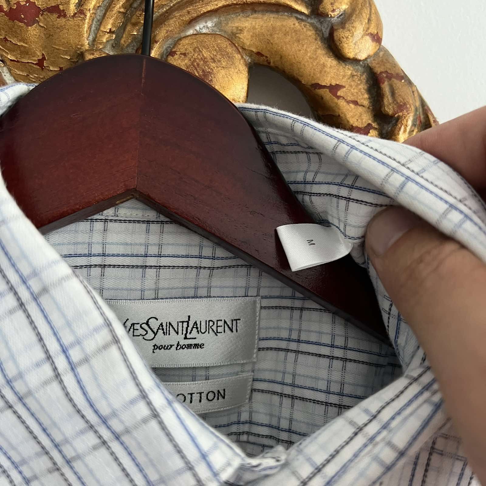 Vintage × Yves Saint Laurent Vintage YSL Yves Saint Laurent Check shirt Sz M Size US M / EU 48-50 / 2 - 5 Thumbnail