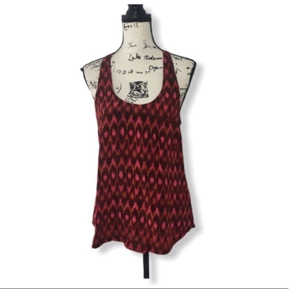 Joie Joie Red Silk Racerback Tank Top Women’s Size Small 100% Sil Size S / US 4 / IT 40 - 1 Thumbnail