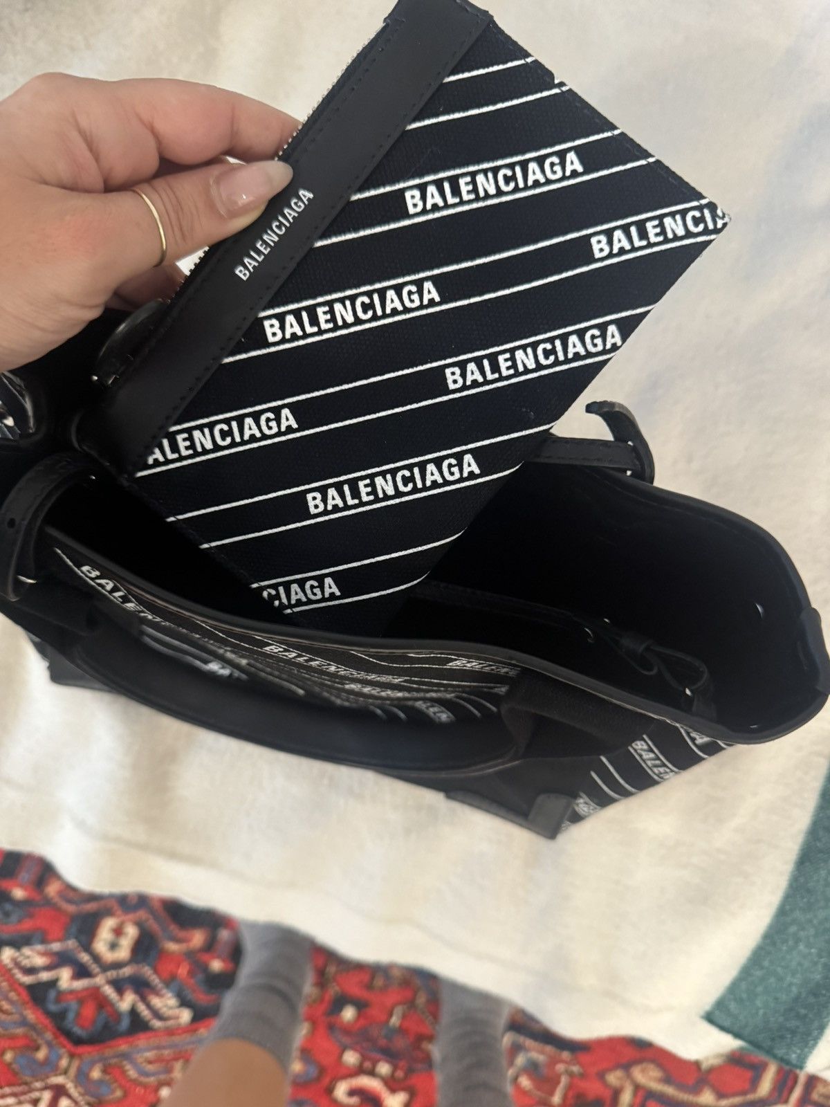 Balenciaga Balenciaga canvas logi mini tote Size ONE SIZE - 2 Thumbnail