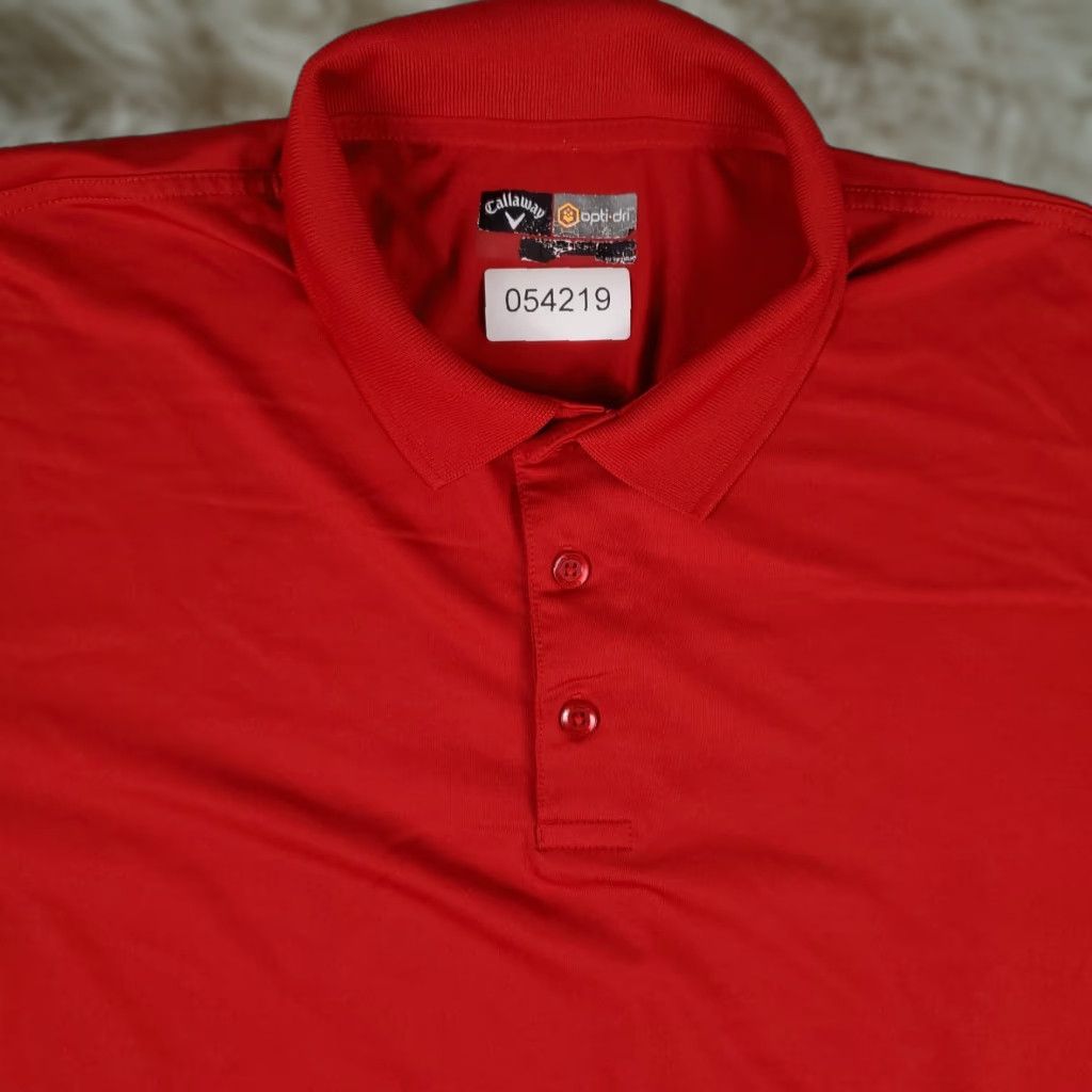 Callaway Callaway Polo Shirt Mens 2XL Red Short Sleeve Golf Opti Dri Fit Casual Classic Size US XXL / EU 58 / 5 - 1 Thumbnail