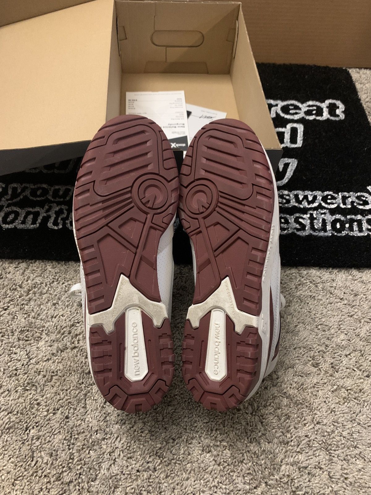 New Balance New Balance 550 “Sea Salt Burgundy” Size US 8.5 / EU 41-42 - 6 Thumbnail