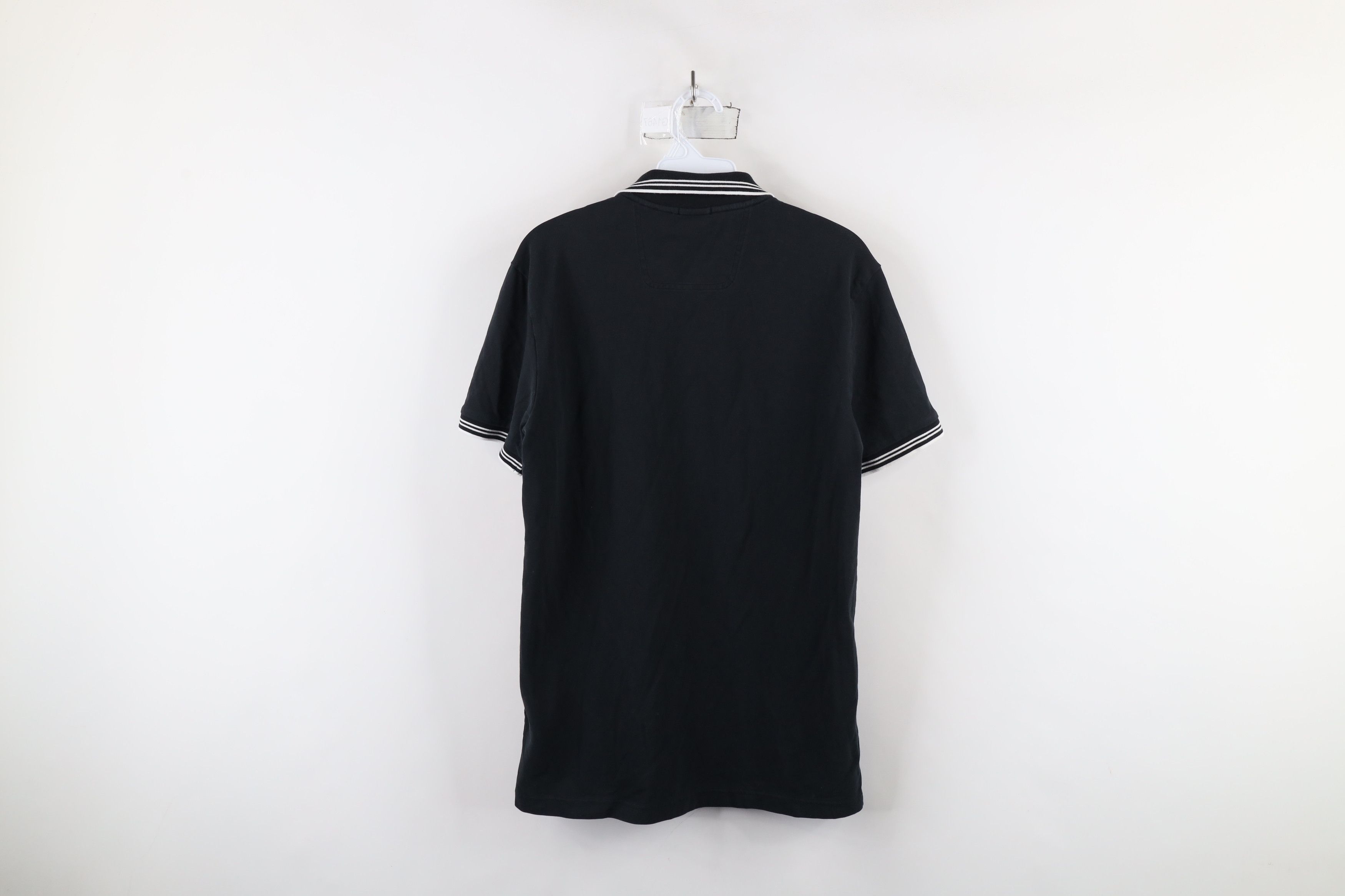 Hugo Boss × Vintage Hugo Boss Spell Out Slim Fit Stretch Striped Collared Polo Size US M / EU 48-50 / 2 - 9 Thumbnail