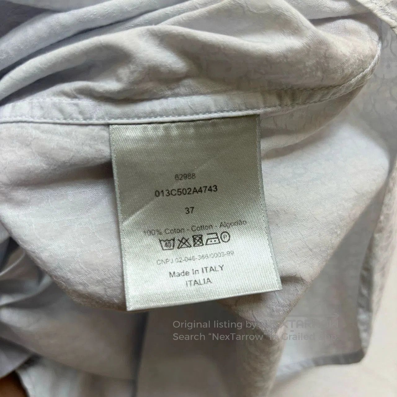 Dior dior logo long sleeve cotton shirt. Size US M / EU 48-50 / 2 - 4 Thumbnail