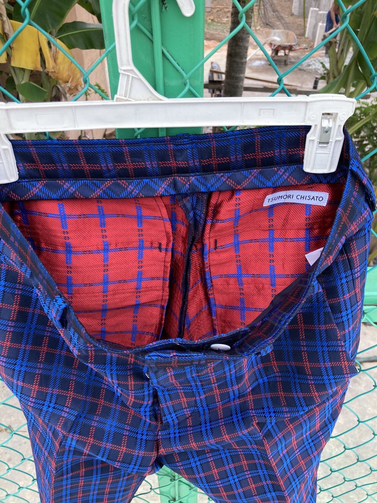 Tsumori Chisato Tsumori Chisato Tartan Plaid Tapered Trousers Size US 31 - 14 Thumbnail
