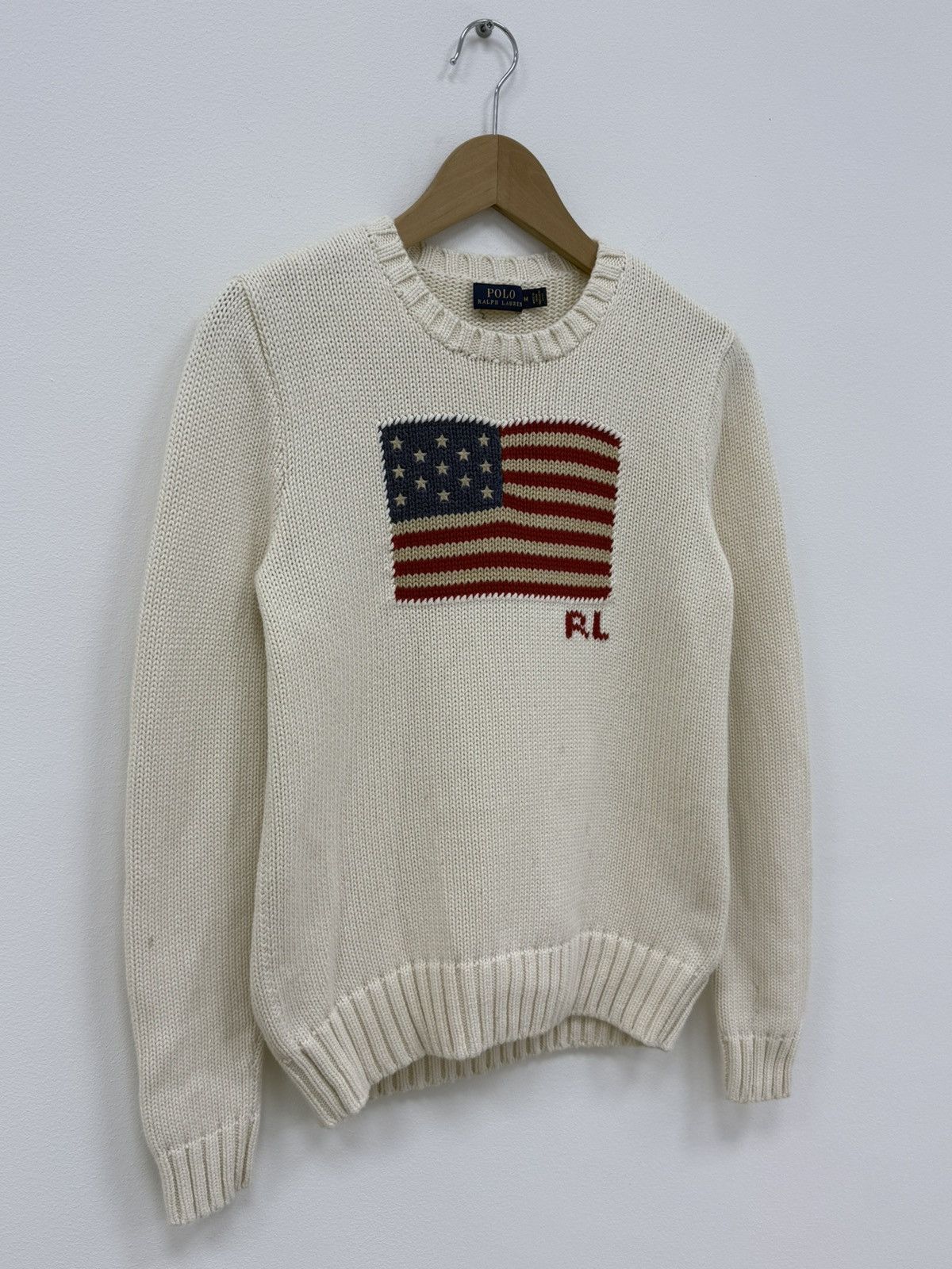 Polo Ralph Lauren Polo Ralph Lauren American Flag Knit Sweater Size M / US 6-8 / IT 42-44 - 3 Thumbnail