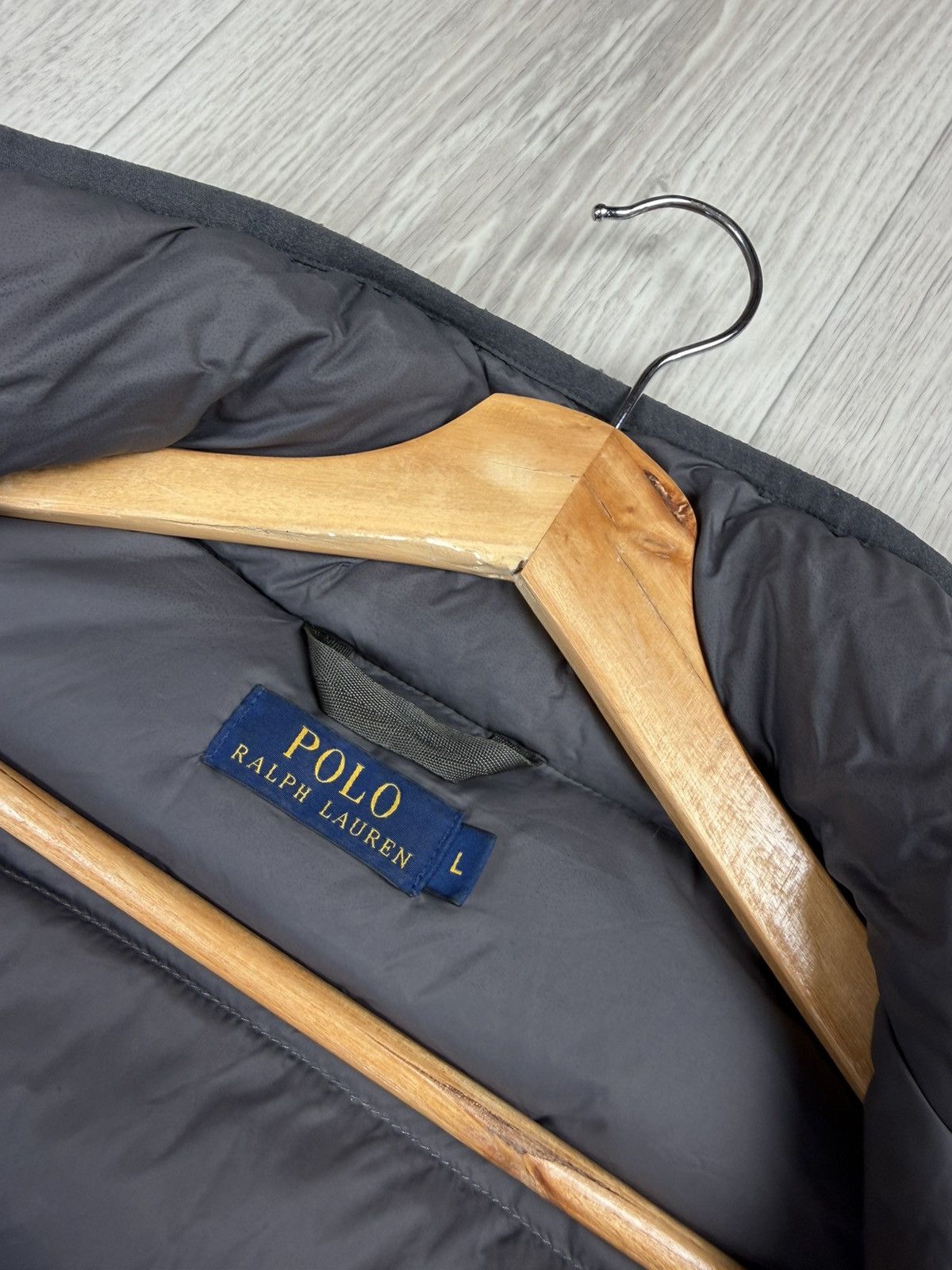Polo Ralph Lauren Polo Ralph Lauren Women Gray Puffer Down Jacket Size L Size L / US 10 / IT 46 - 10 Thumbnail