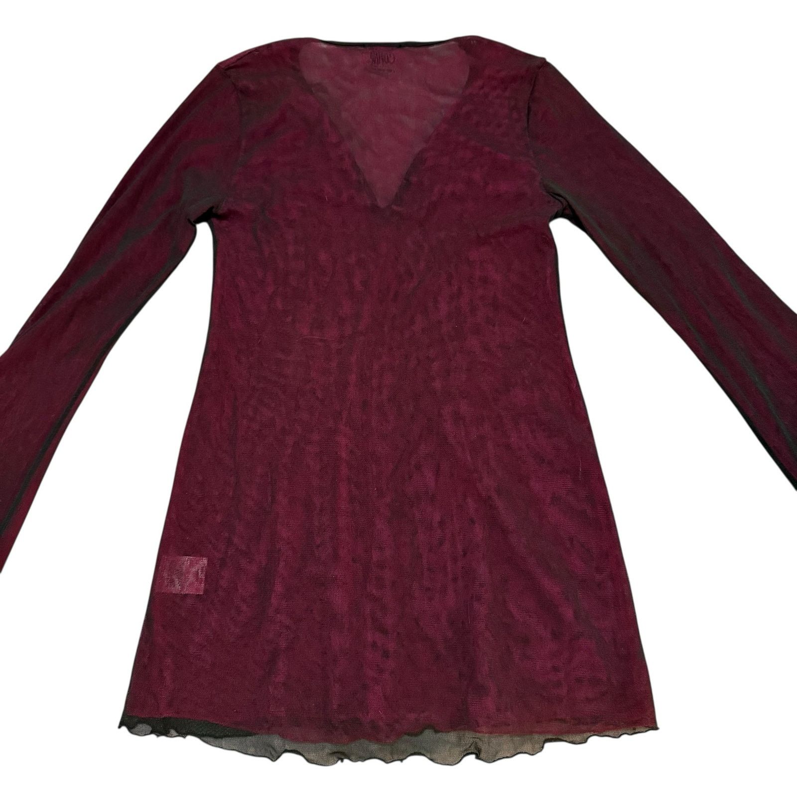 Cop Copine Cop Copine Layered Mesh Top Color Shift Black Pink Y2K Small Size S / US 4 / IT 40 - 11 Thumbnail