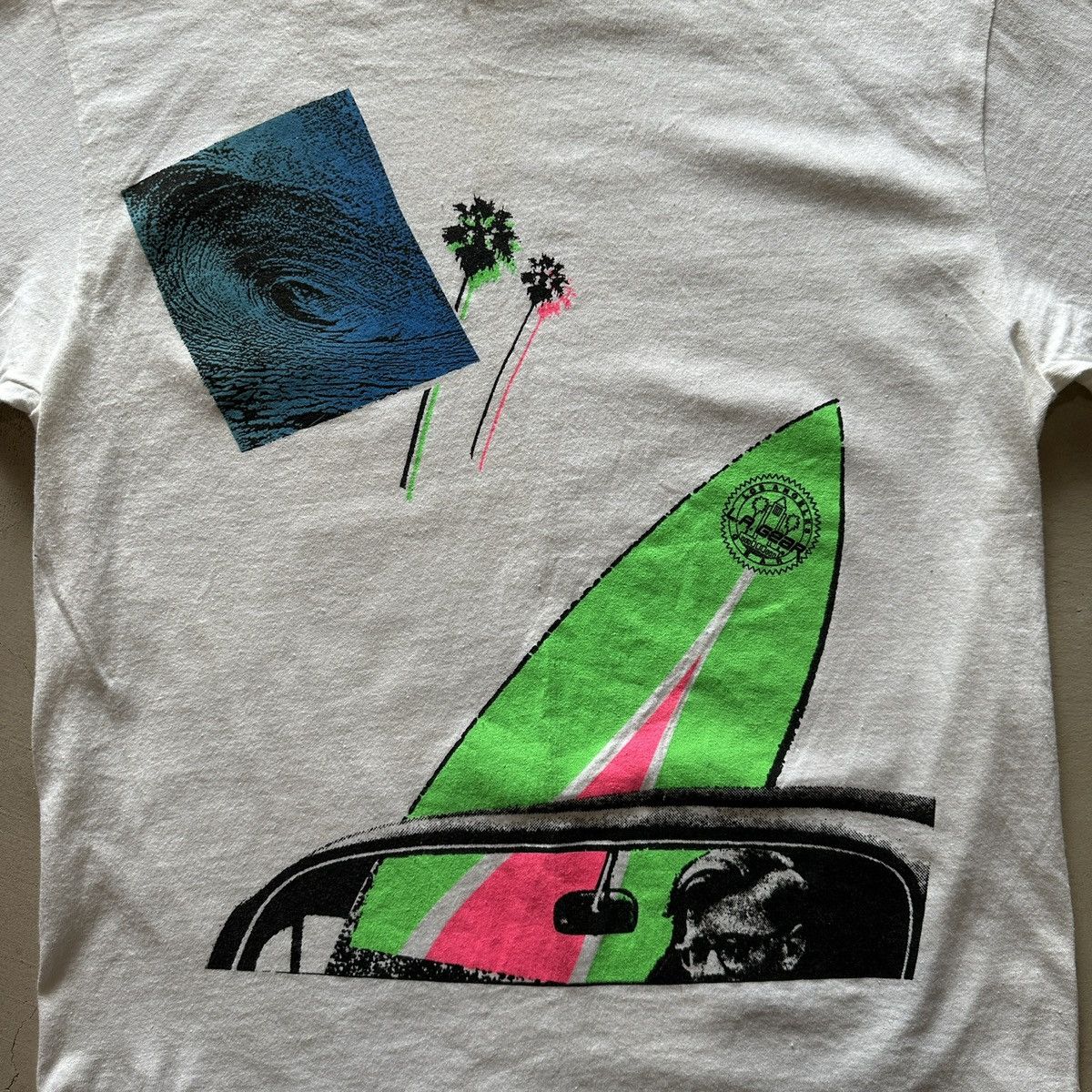 La Gear vintage la gear white surf tshirt Size US S / EU 44-46 / 1 - 2 Thumbnail