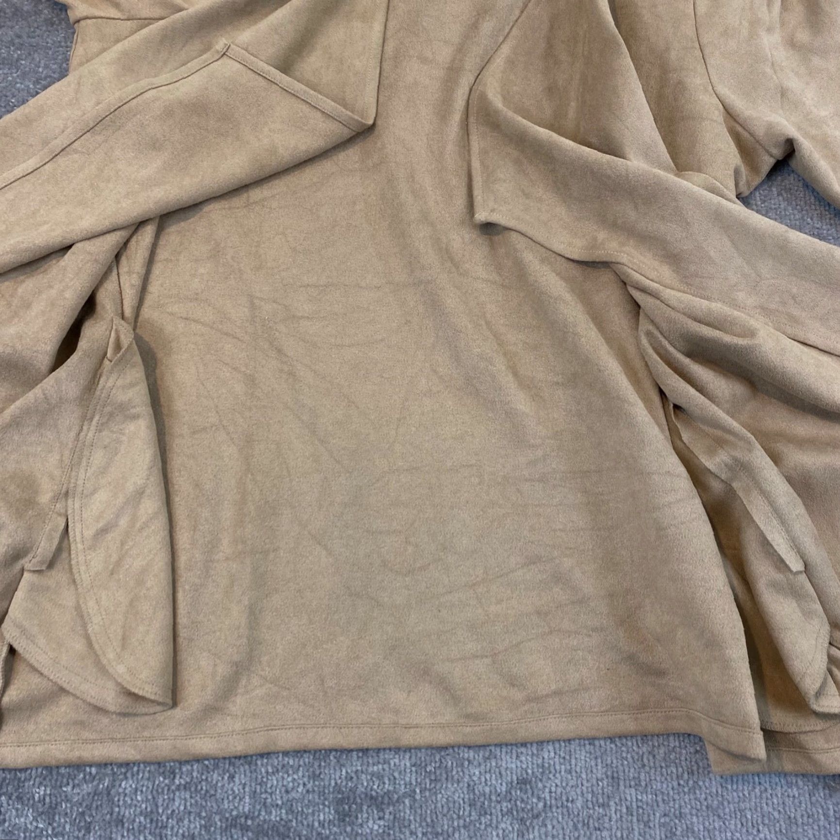 Vintage Gretchen Scott Open Front Cardigan Womens Large Brown Sweater Loose Polyester Open Front Cardigan Vintage No Size L / US 10 / IT 46 - 7 Thumbnail