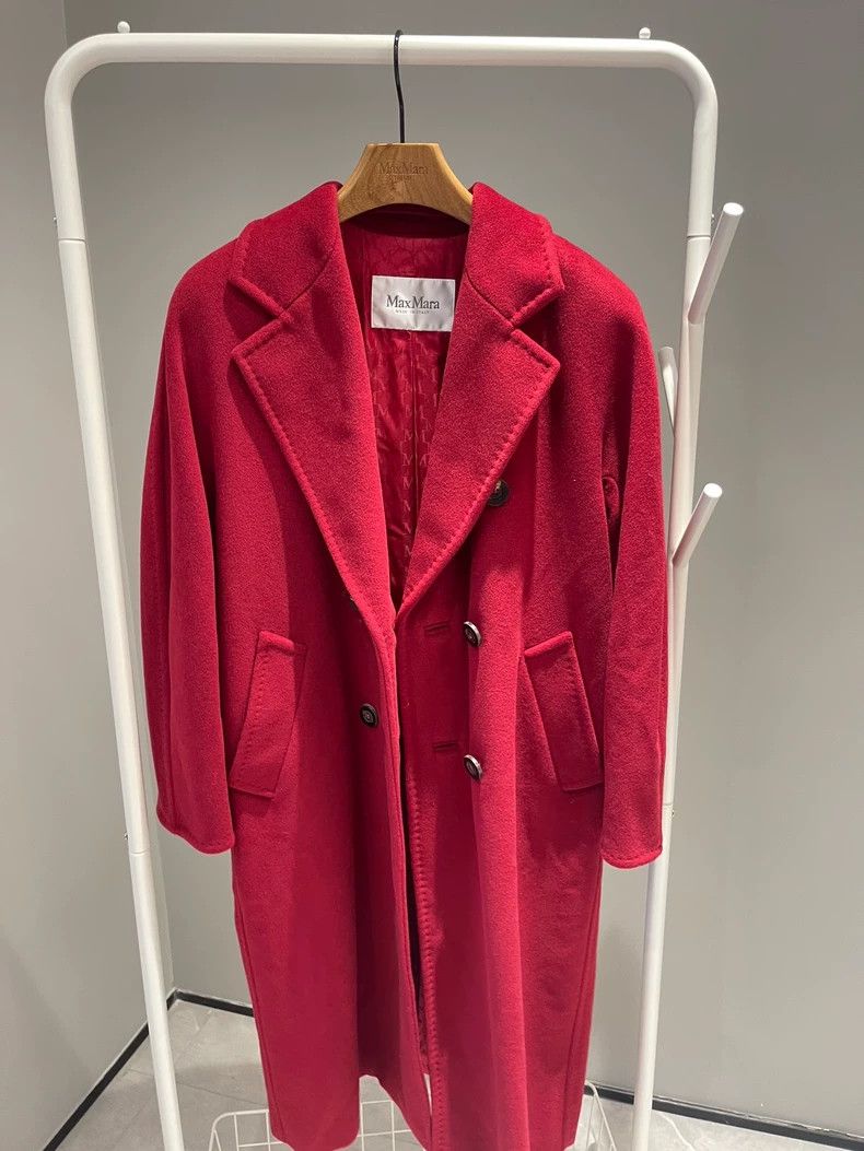 Max Mara Max Mara Red wool coat, classic 101801, Size S / US 4 / IT 40 - 2 Thumbnail