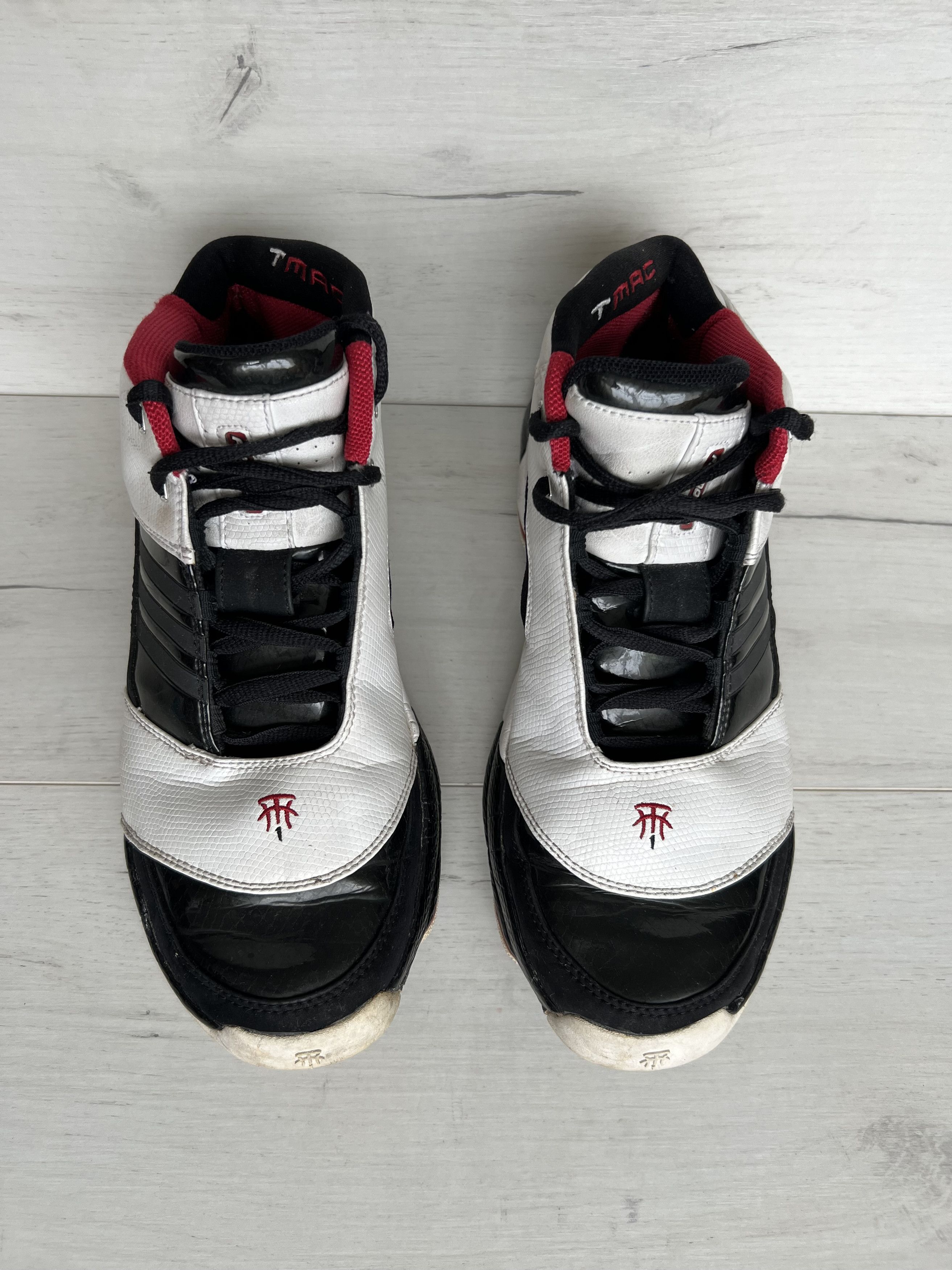 Adidas ADIDAS 2007 TMAC 6 Tracy McGrady 466152 BLACK WHITE RED Size US 9.5 / EU 42-43 - 6 Thumbnail