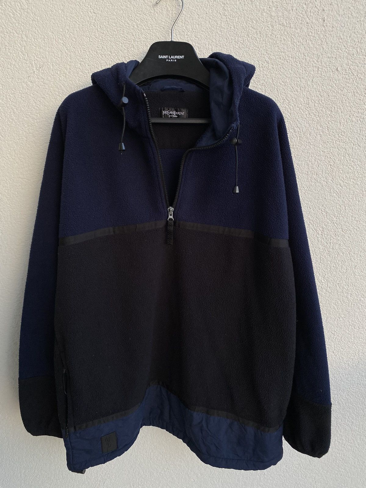 Yves Saint Laurent 90s Fleece YSL Jacket Anorak Zip YSL Bomber Black YSL Anorak Size US XL / EU 56 / 4 - 5 Thumbnail