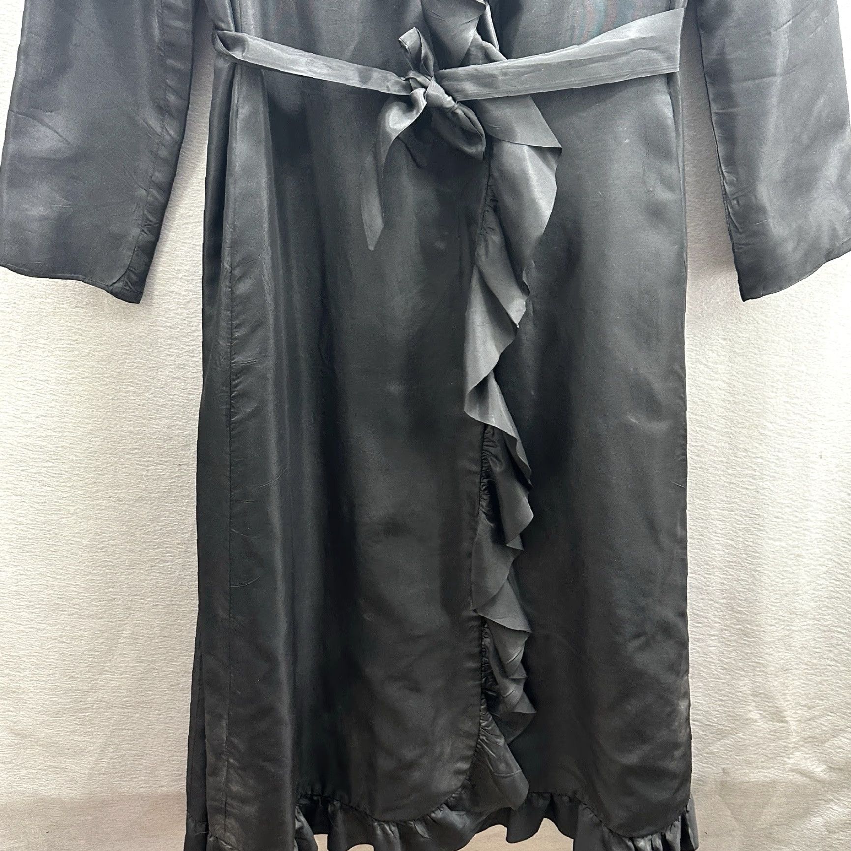 Vintage VINTAGE Clarendon Henry Friedricks Maxi Overcoat Womens M Black 1970s Eveningwear Cape Long Quiet Lux Cottage Size M / US 6-8 / IT 42-44 - 4 Thumbnail