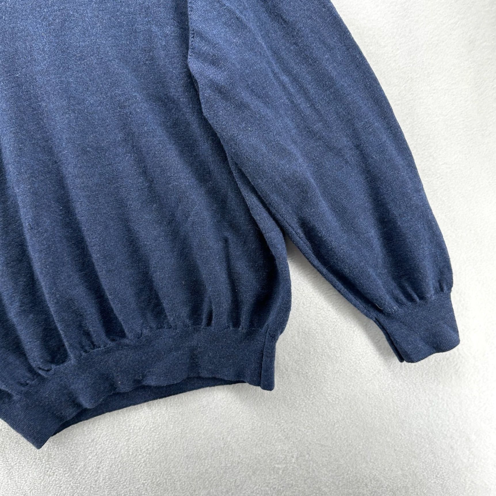 Vintage Toscano Pullover Sweater Blue Men's L Merino Wool Long Sleeve Collared Size US L / EU 52-54 / 3 - 5 Thumbnail