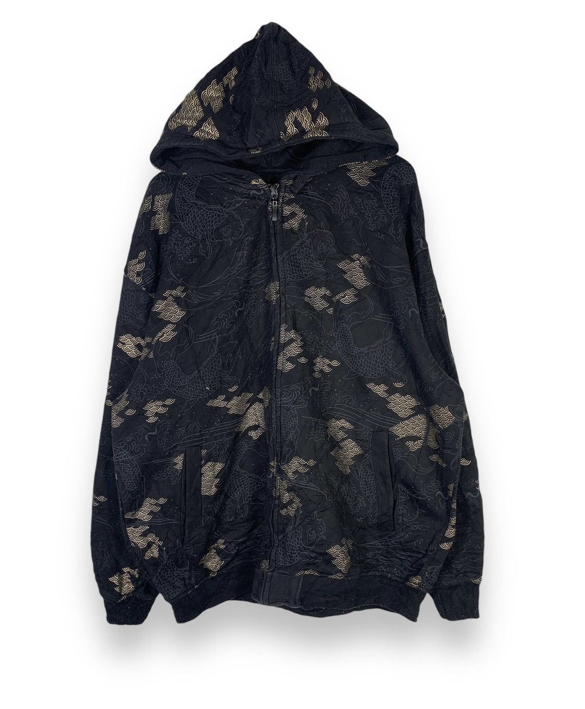 Designer × Vintage Vintage Full Print hoodie Sweatshirt Size US XXL / EU 58 / 5 - 1 Thumbnail