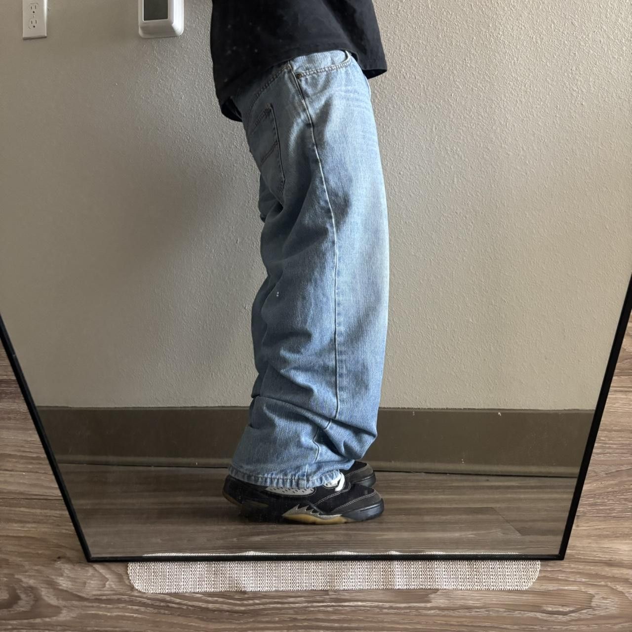 Japanese Brand Crazy Vintage Y2K/2000s Baggy Light Wash Skater Style Denim Jeans! 35x30 Size US 35 - 2 Thumbnail