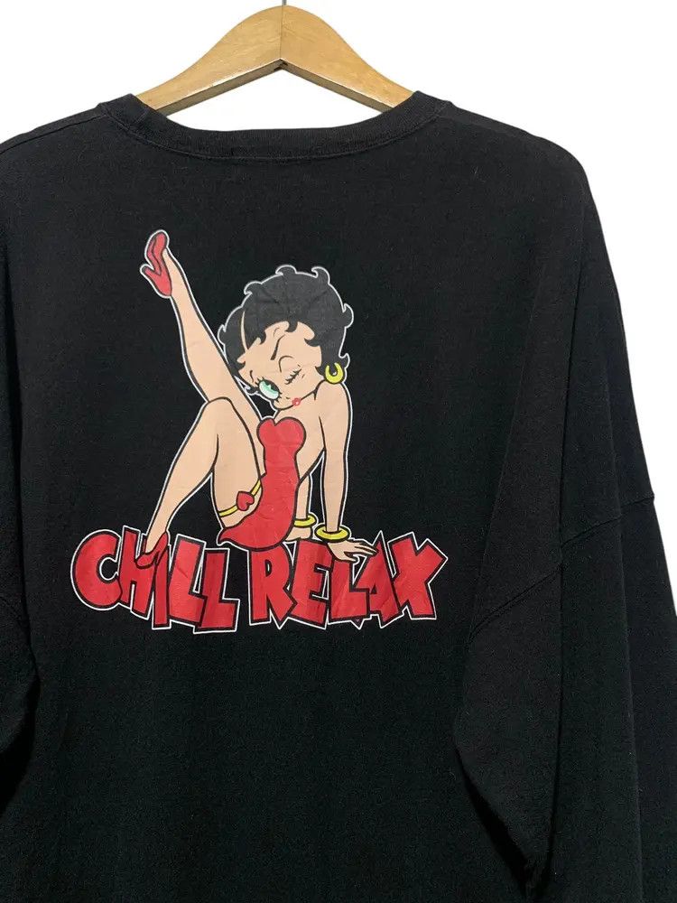 Anime 2000s Betty Boop x Chill relax oversized longsleeve Size US L / EU 52-54 / 3 - 8 Thumbnail