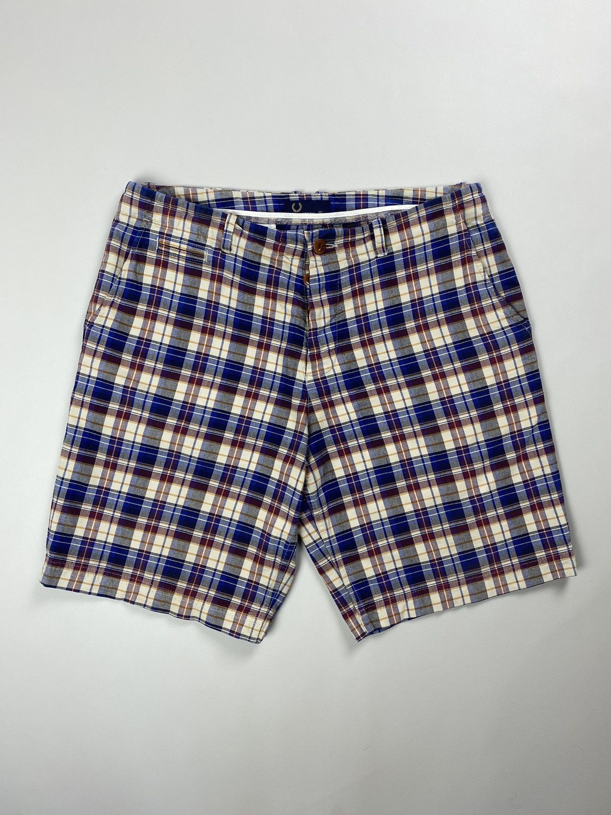 Fred Perry Fred Perry men’s checked chino shorts size 32" Size US 32 / EU 48 - 1 Thumbnail