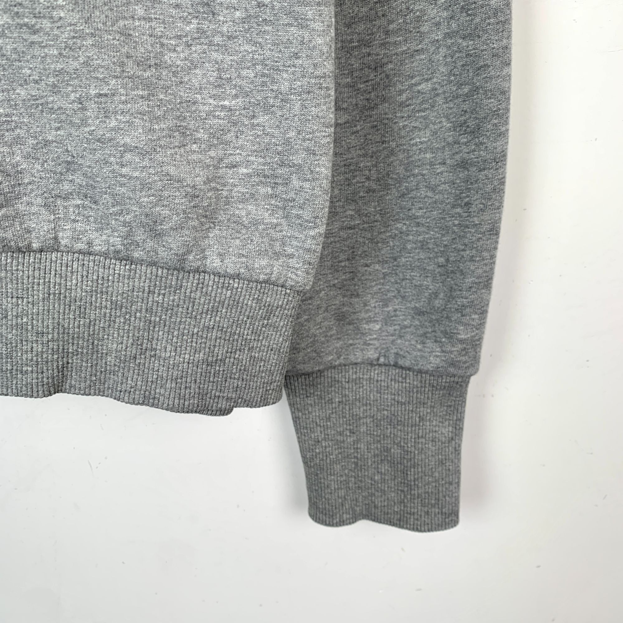 Burberry Burberry Grey Logo Embroidery Crewneck Cotton Sweatshirt (Si Size L / US 10 / IT 46 - 5 Thumbnail