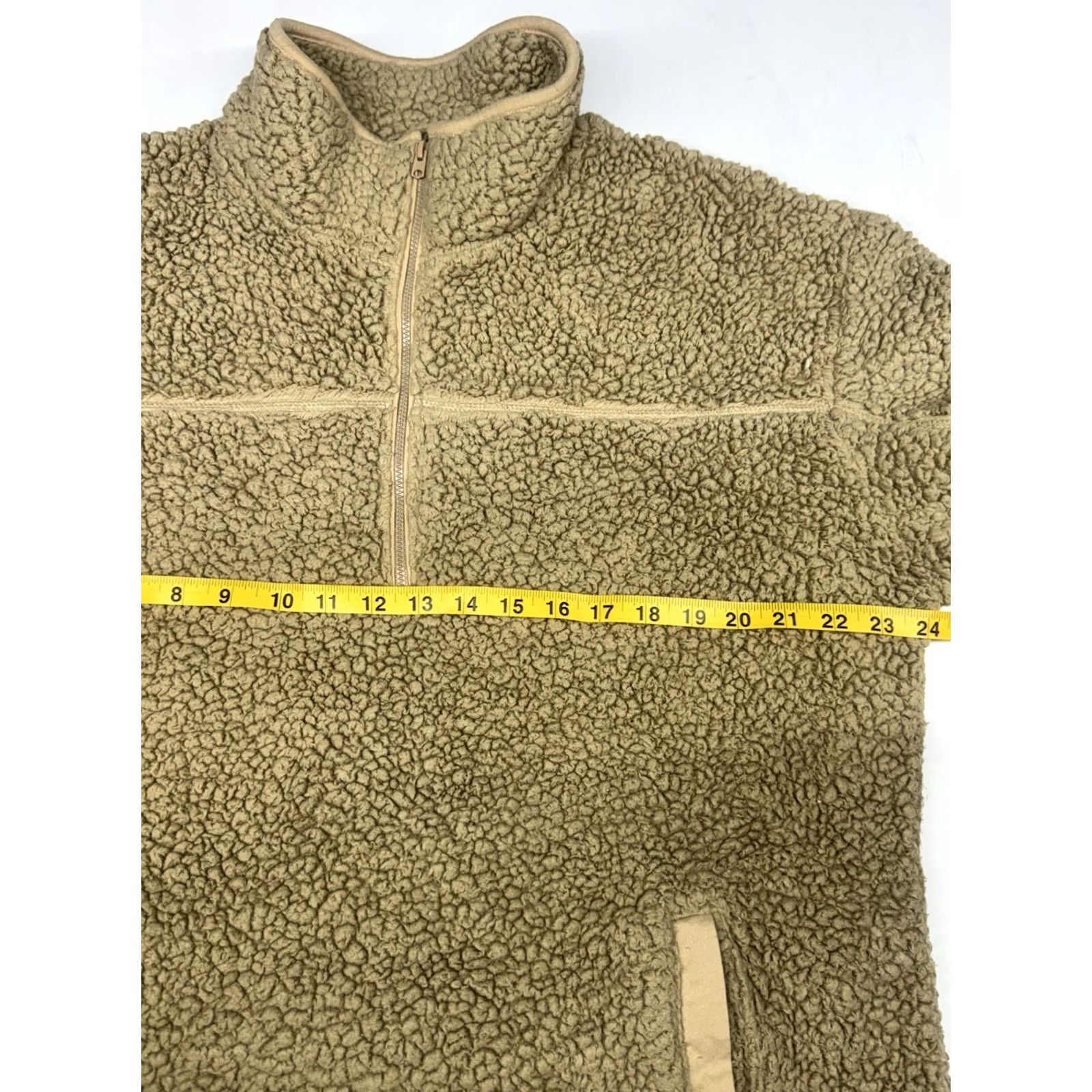 Abercrombie & Fitch Abercrombie & Fitch Pullover Womens XL Mock Neck 1/4 Zip Fleece Outdoor Sweater Brown Mens Womens Girls? Size XL / US 12-14 / IT 48-50 - 4 Thumbnail