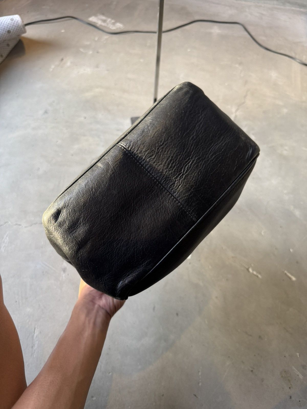 Dior × Vintage Christian Dior handbag, black CD leather, vintage, Size ONE SIZE - 6 Thumbnail