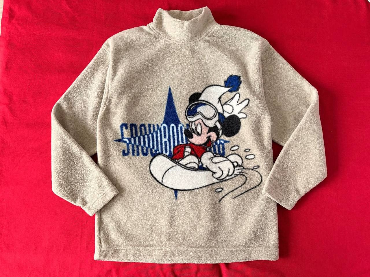 Disney Disney Mickey Fleece Pullover S Y2K Sport Vintage Size US S / EU 44-46 / 1 - 1 Thumbnail