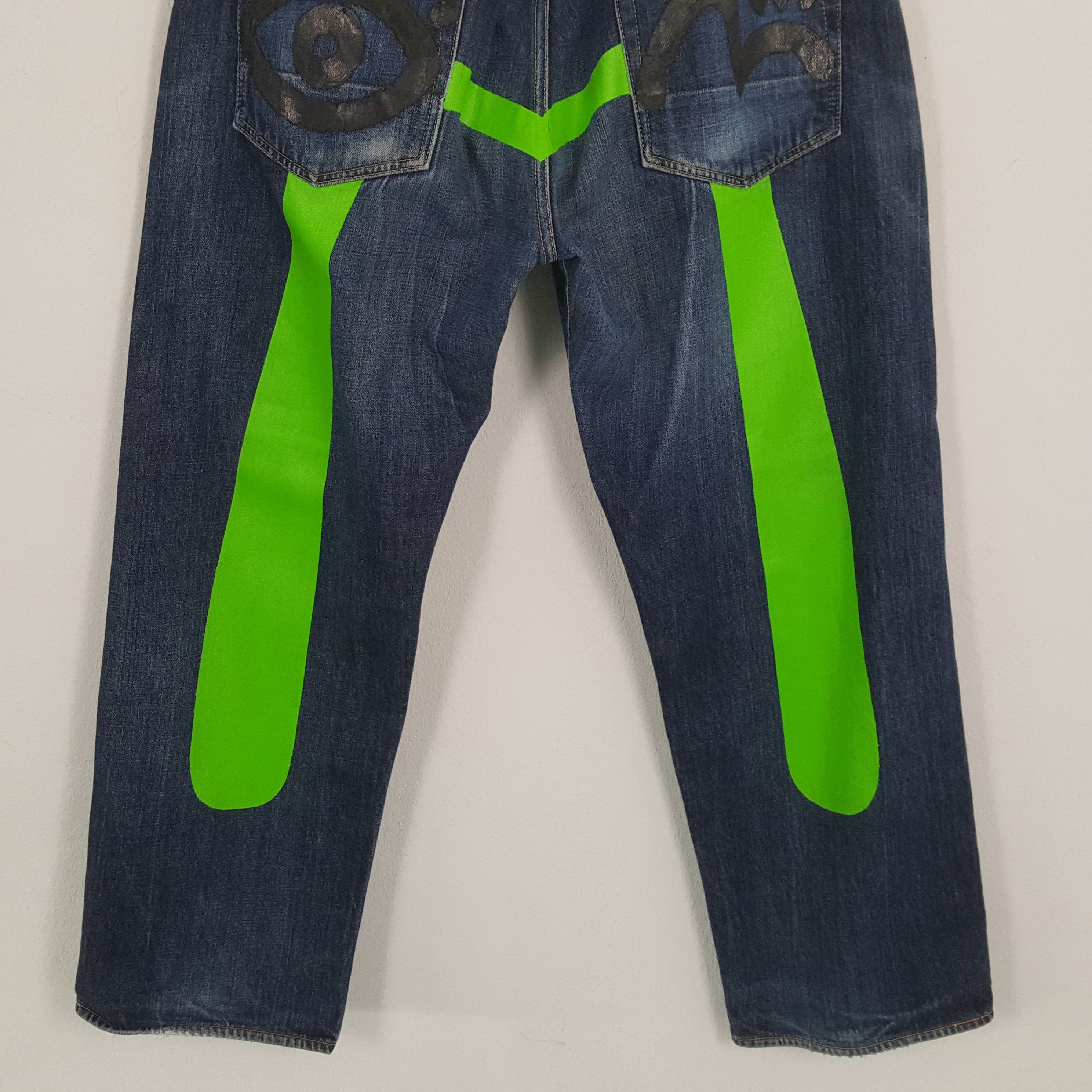 Evisu × Japanese Brand × Vintage Vintage EVISU Japanese Brand Daicock Custom Style Jeans Size US 35 - 3 Thumbnail