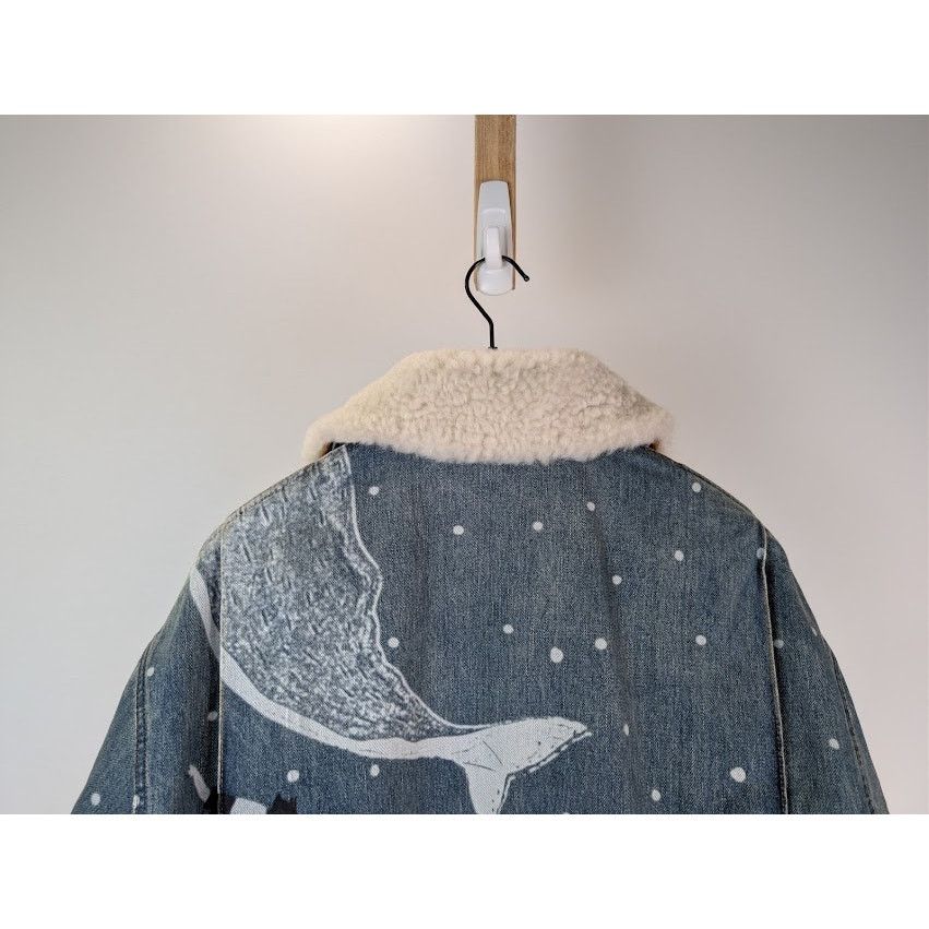 Loewe o1rshd1 Sketch Print Denim Jacket in Mid Blue Size US M / EU 48-50 / 2 - 11 Thumbnail