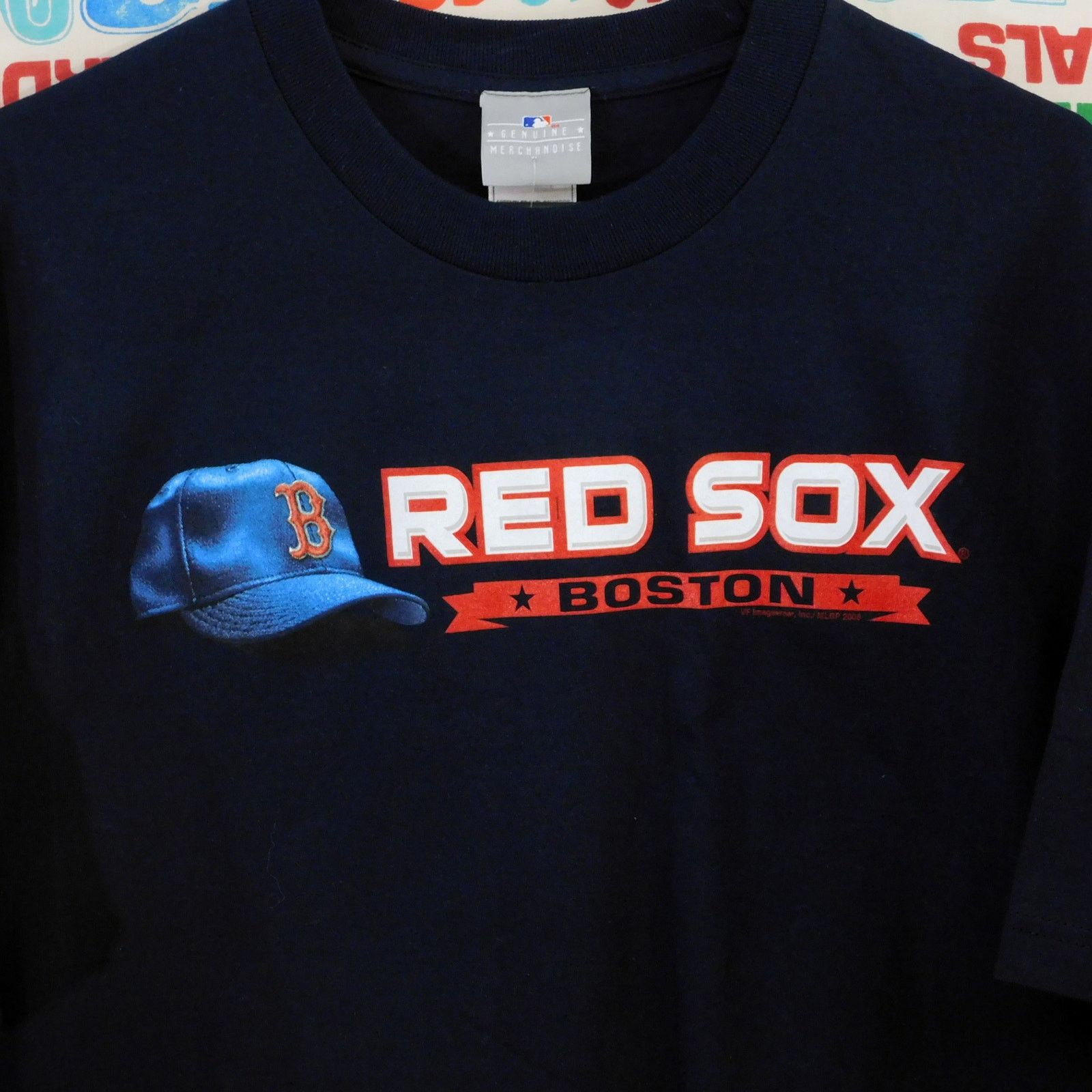 MLB Boston Red Sox T Shirt Size XL NWT Hat Graphic Spellout Y2K Size US XL / EU 56 / 4 - 5 Thumbnail