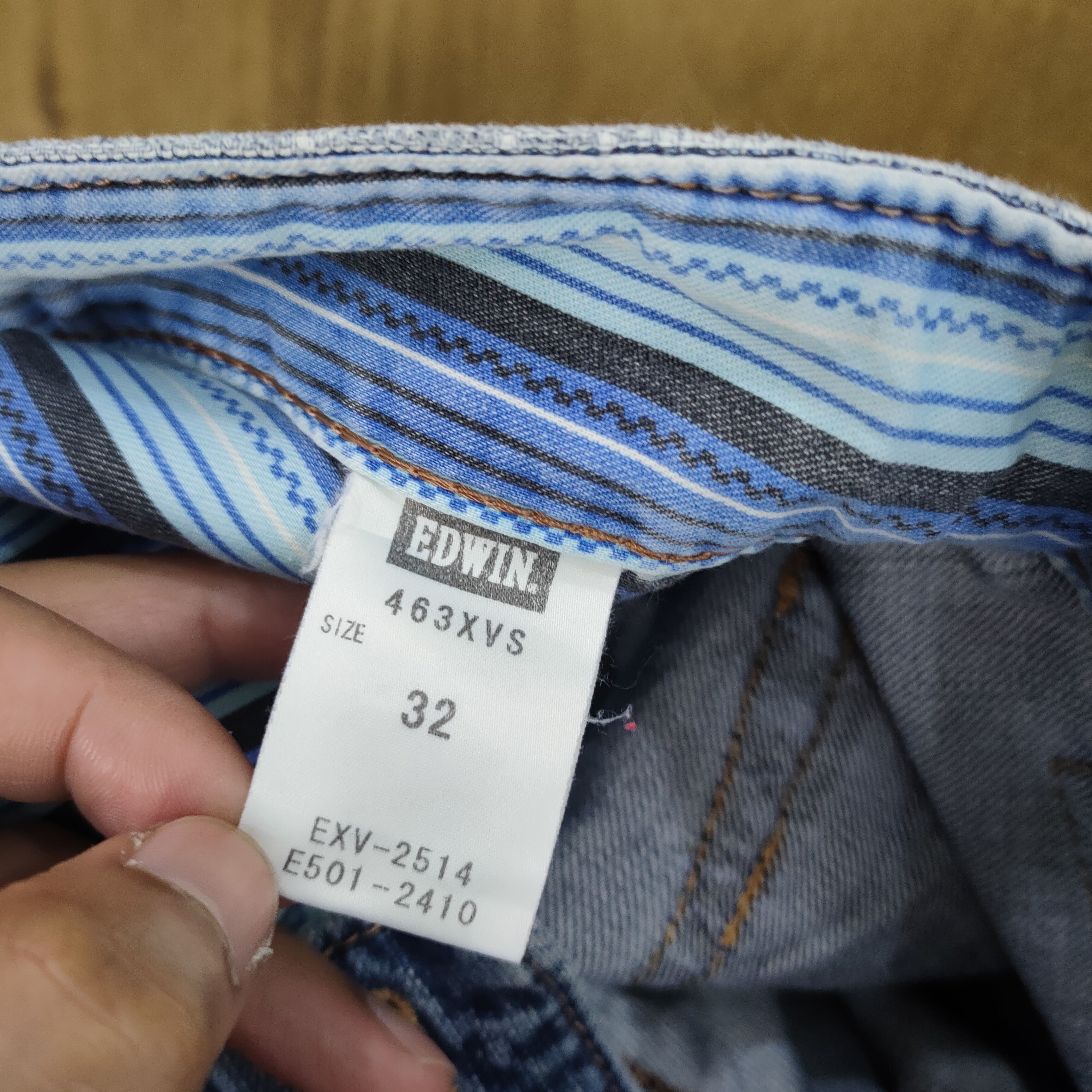 Edwin VINTAGE EDWIN FADED DISTRESSED RIPPED JEAN PANTS Size US 34 / EU 50 - 13 Thumbnail