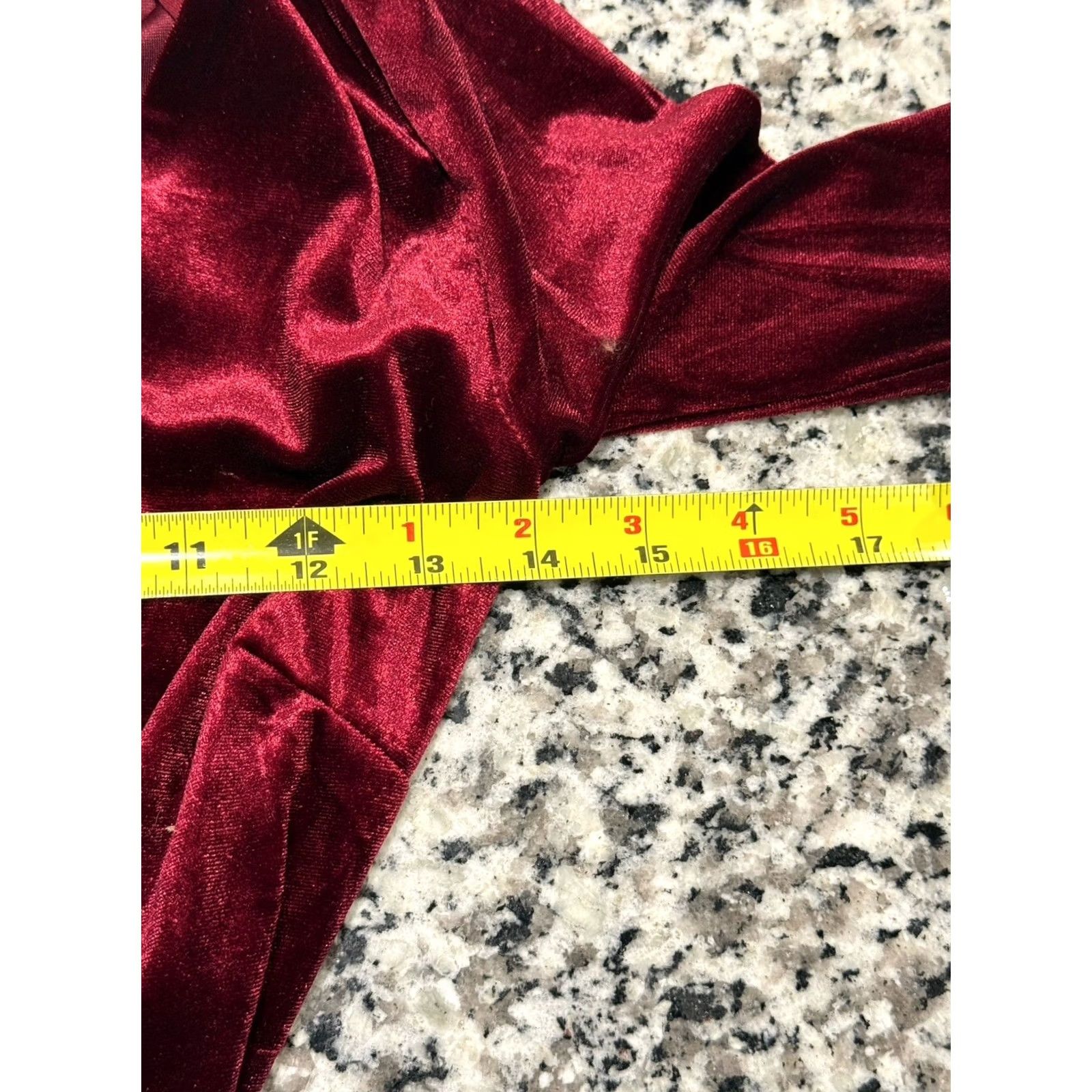 Velvet Petal and Pup Darby Dress Midi Velvet Wrap Dress Long Sleeve Burgundy XS NWT Womens Size XS / US 0-2 / IT 36-38 - 6 Thumbnail