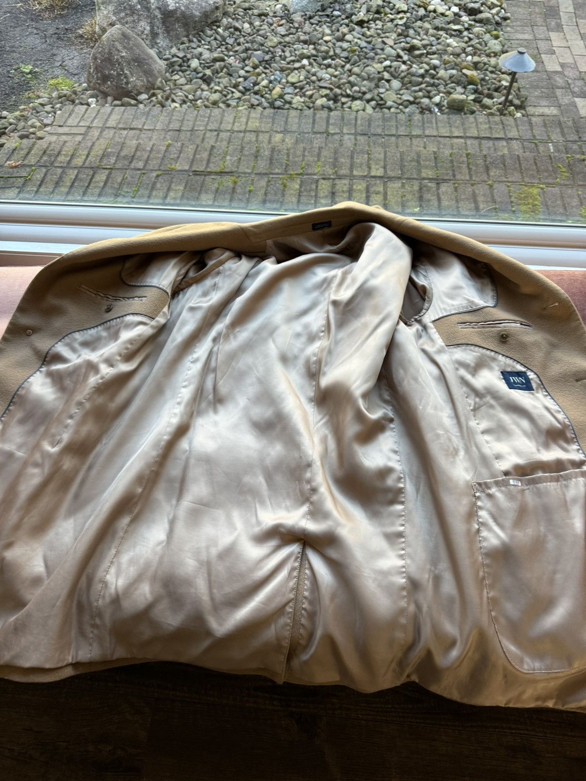 Nordstrom Wool JW Nordstrom Camel Overcoat Size US L / EU 52-54 / 3 - 2 Thumbnail