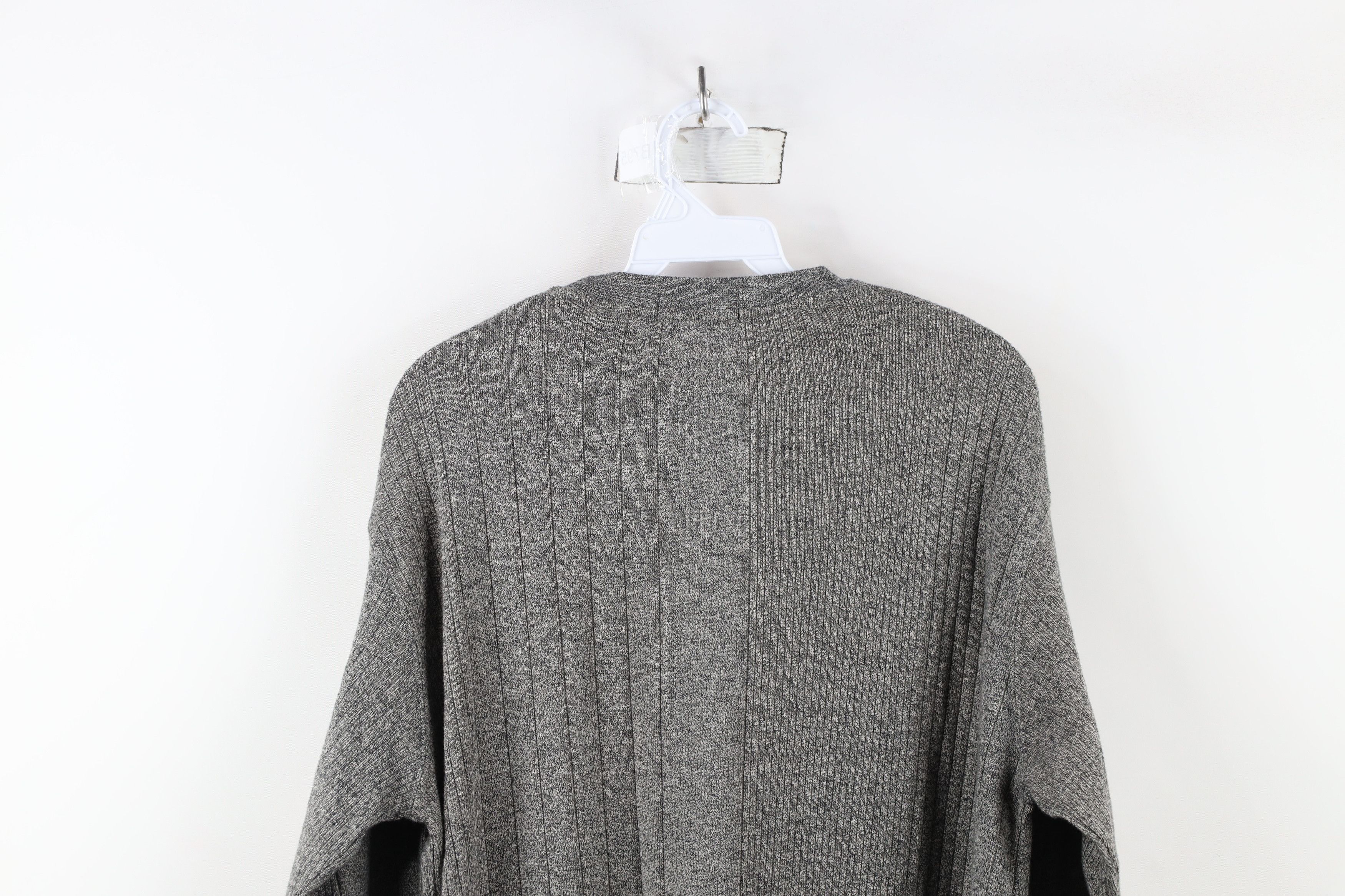 Vintage Vintage 90s Streetwear Ribbed Knit Long Sleeve T-Shirt Size US M / EU 48-50 / 2 - 9 Thumbnail