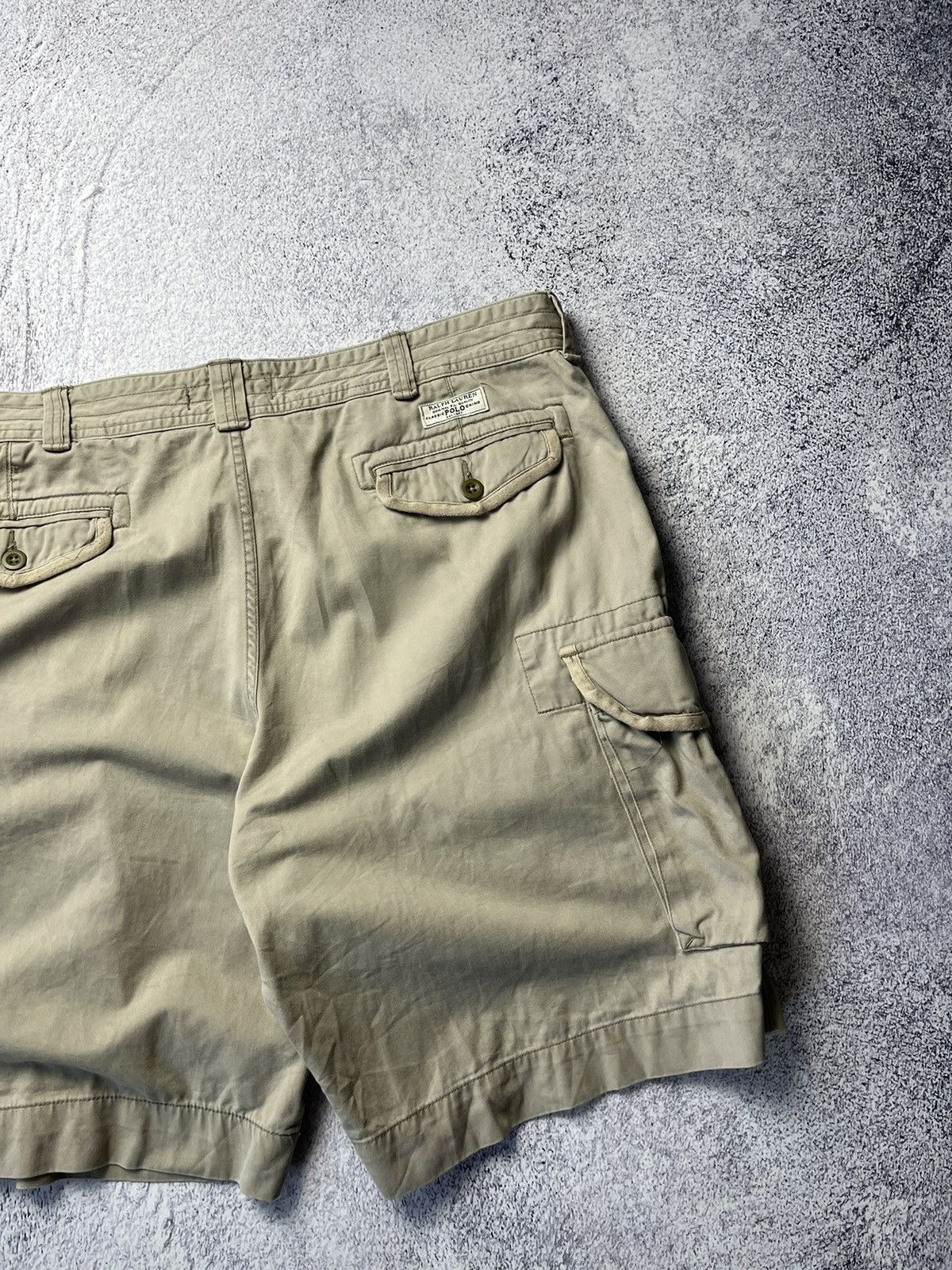Polo Ralph Lauren Vintage Polo Ralph Lauren Distressed Cargo Shorts double kne Size US 42 / EU 58 - 19 Thumbnail