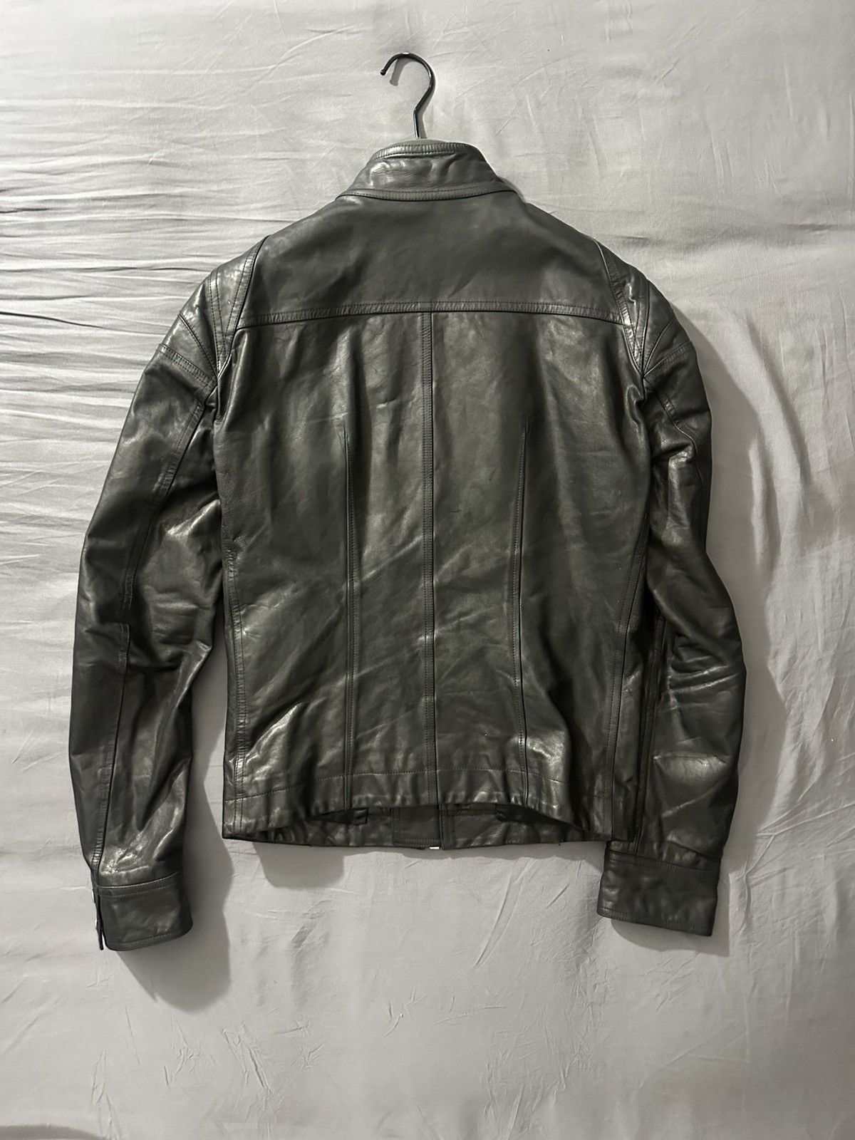 Rick Owens Rick Owens Slim-Fit Leather Moto Jacket Size US M / EU 48-50 / 2 - 2 Thumbnail