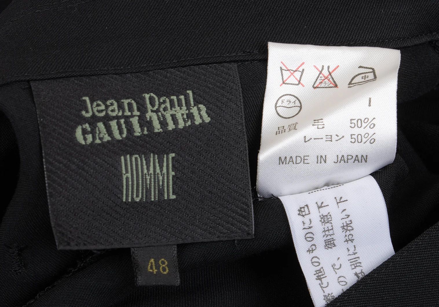 Jean Paul Gaultier Wool Rayon Pleated Jacket in Black Size 48 Size US M / EU 48-50 / 2 - 18 Thumbnail
