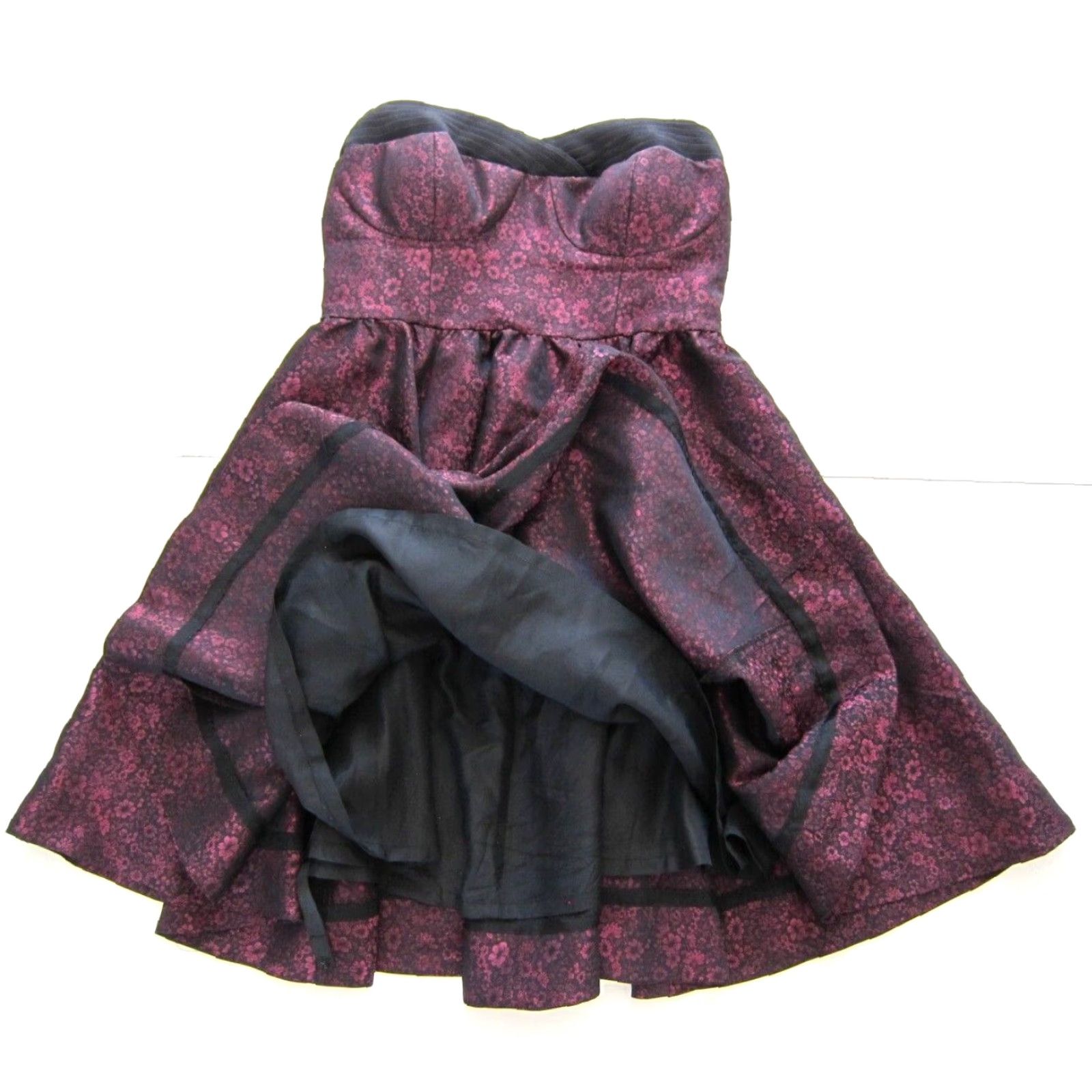 Vintage MISE EN SCENE BY RUFFIAN FLORAL JACQUARD DRESS SHIRT? Size XS / US 0-2 / IT 36-38 - 7 Thumbnail