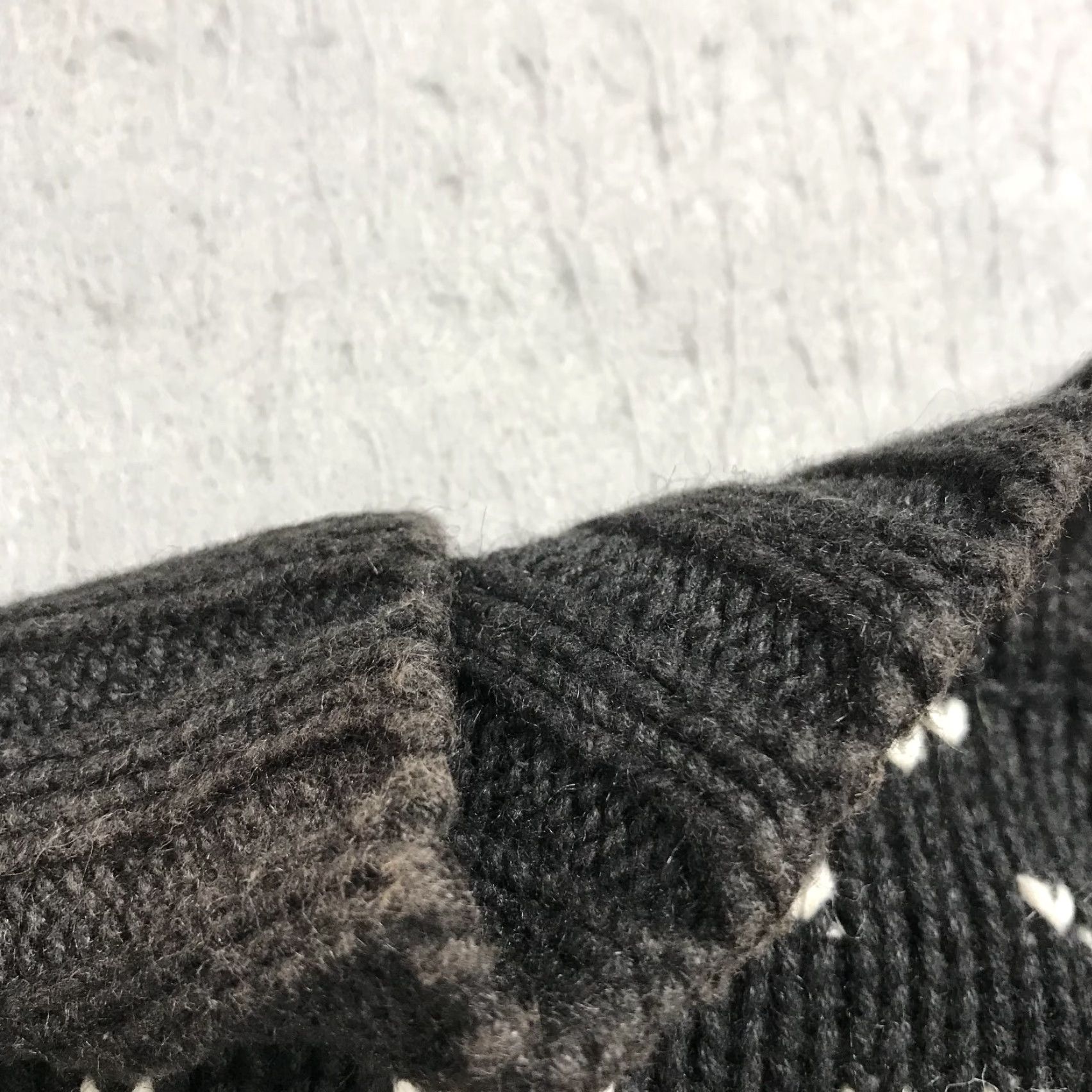 Vintage VINTAGE Woolrich Sweater Womens Large Cardigan 90s Full Zip Fair Isle Black Gray Deer Size L / US 10 / IT 46 - 7 Thumbnail