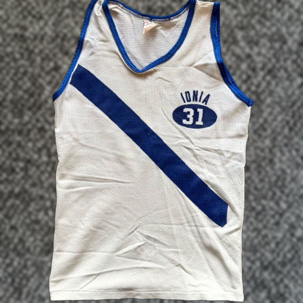 Vintage VINTAGE 1950s Southern Athletic Tank Top Track Singlet Shirt Sleeveless White Nylon M Men 50s Sports Logo Graphic Print Size US M / EU 48-50 / 2 - 1 Thumbnail