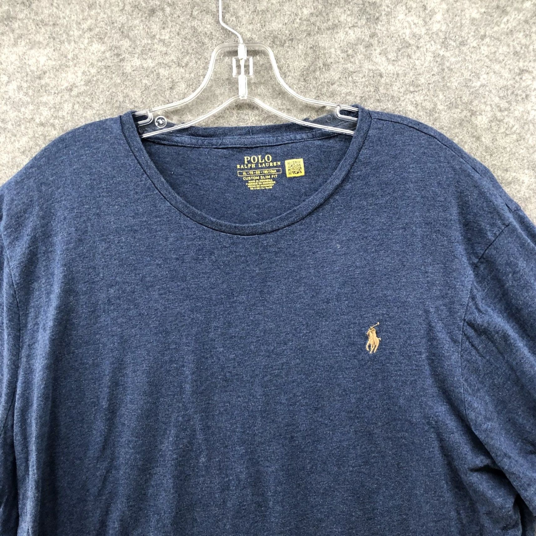 Polo Ralph Lauren Polo Ralph Lauren Polo Shirt Mens XL Blue Short Sleeve Pony Logo Slim Fit T-Shirt Size US XL / EU 56 / 4 - 3 Thumbnail