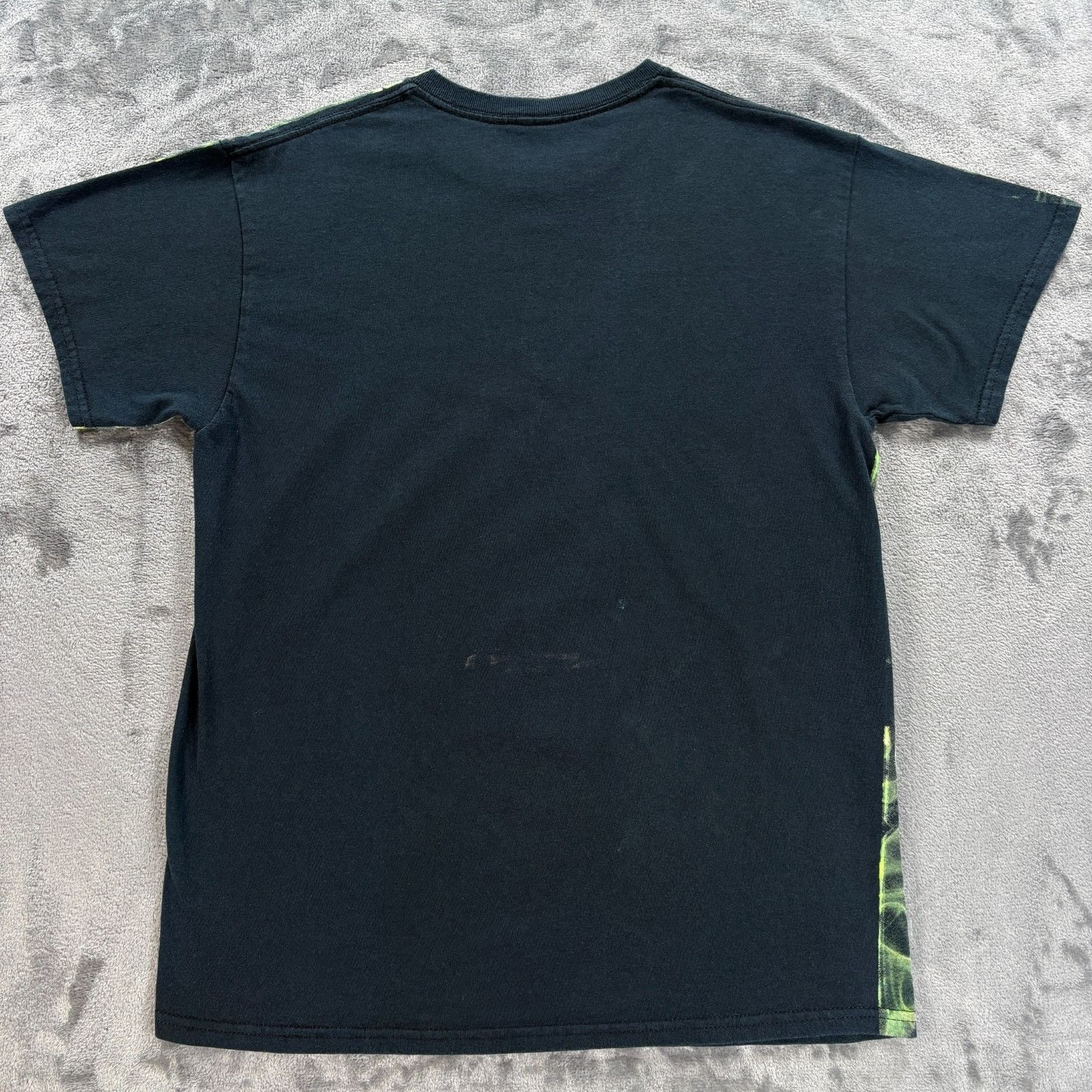 Other Social Media Skull Graphic T Shirt Mens M Green Flames 3 6 M Size US M / EU 48-50 / 2 - 2 Thumbnail