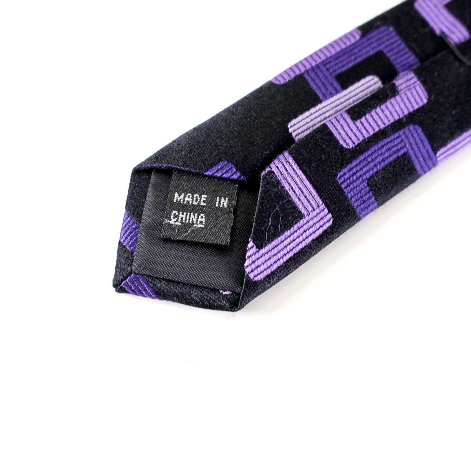 Croft & Barrow Croft & Barrow Black Purple Geometric Abstract Woven Long Si Size ONE SIZE - 4 Thumbnail