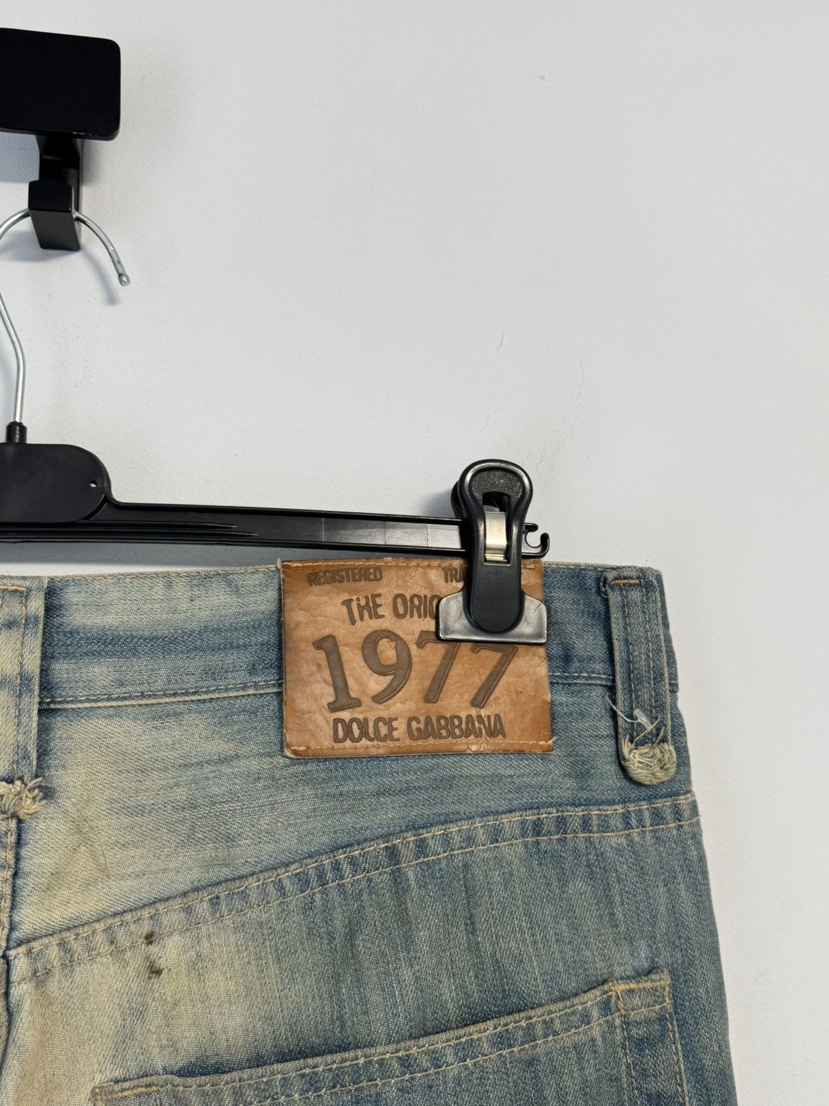 Dolce & Gabbana Vintage Dolce & Gabbana Distressed Faded Poem Denim Jeans Size US 33 - 12 Thumbnail