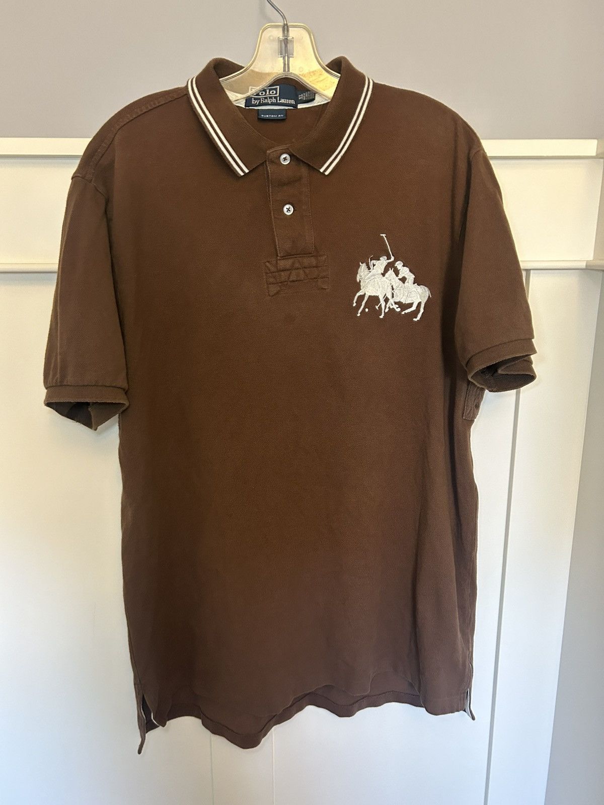 Polo Ralph Lauren Vintage Polo by Ralph Lauren double big pony polo shirt Size US XL / EU 56 / 4 - 1 Thumbnail