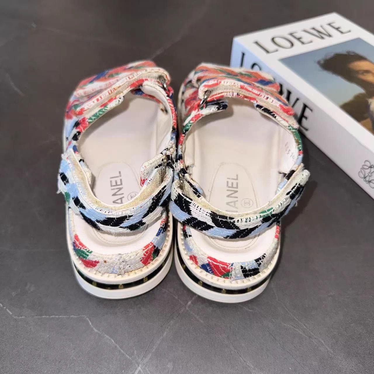 Chanel Chanel Rainbow Velcro Sandals EUR 36 Size US 5.5 / IT 35.5 - 6 Thumbnail