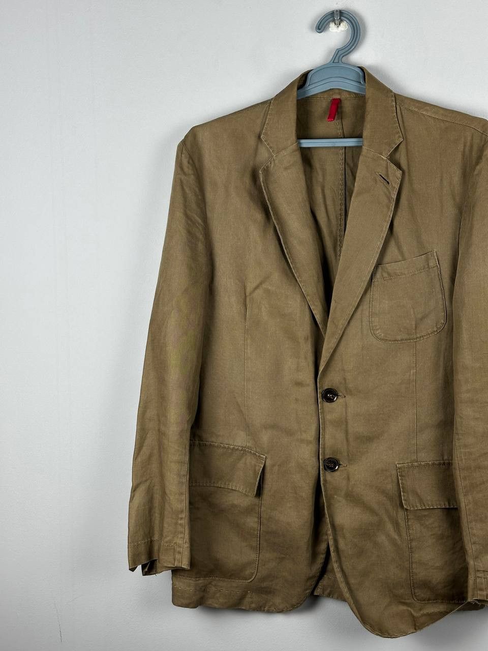Cerruti 1881 VINTAGE CERUTI 1881 Brown Linen Blazer Luxury Size US L / EU 52-54 / 3 - 2 Thumbnail
