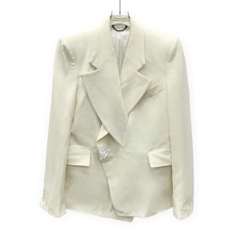 Louis Vuitton Louis Vuitton Ivory Wool Blazer Coat Size US S / EU 44-46 / 1 - 1 Thumbnail