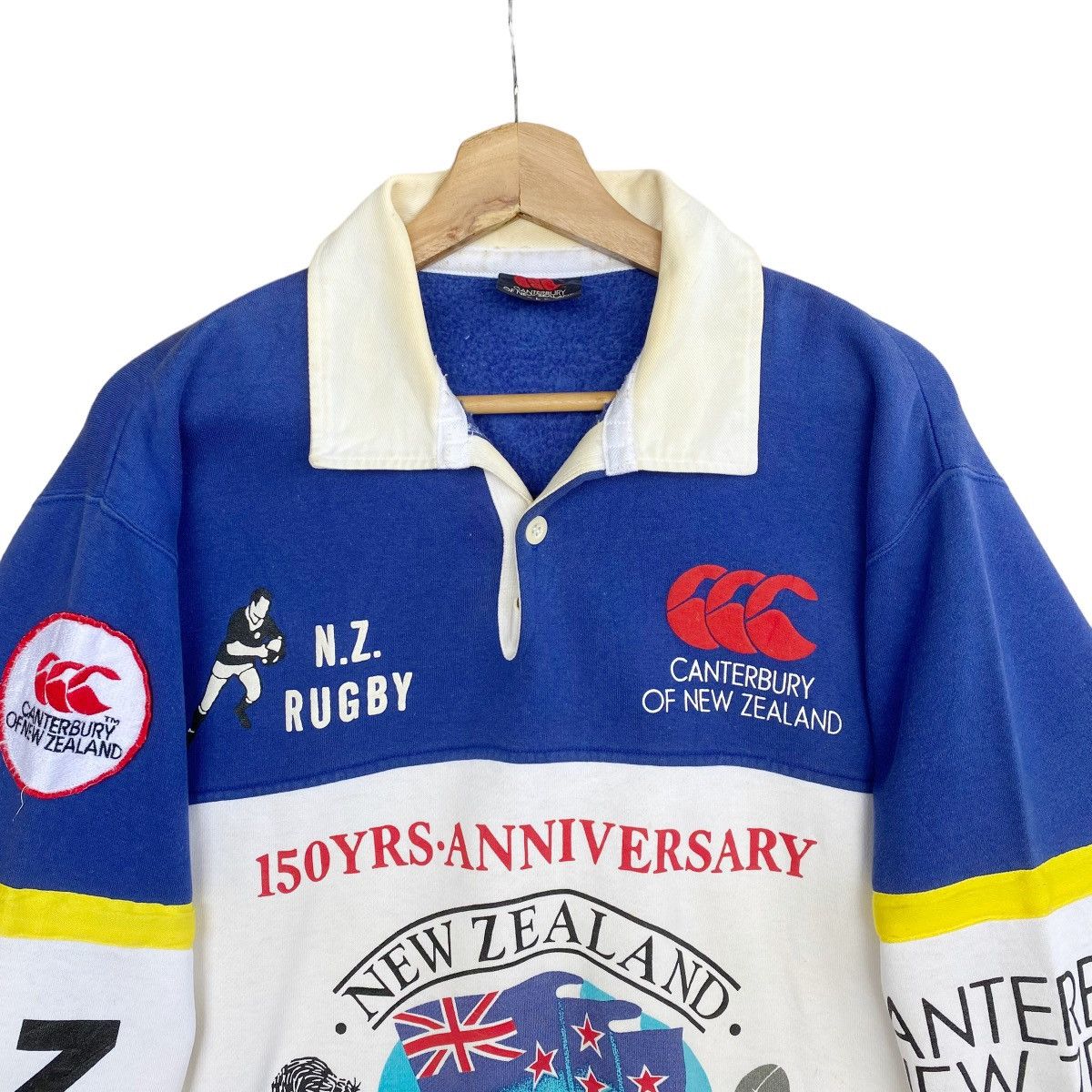Canterbury of New Zealand Canterbury 150 Year Anniversarry Big Logo Collar Sweatshirt Size US M / EU 48-50 / 2 - 4 Thumbnail