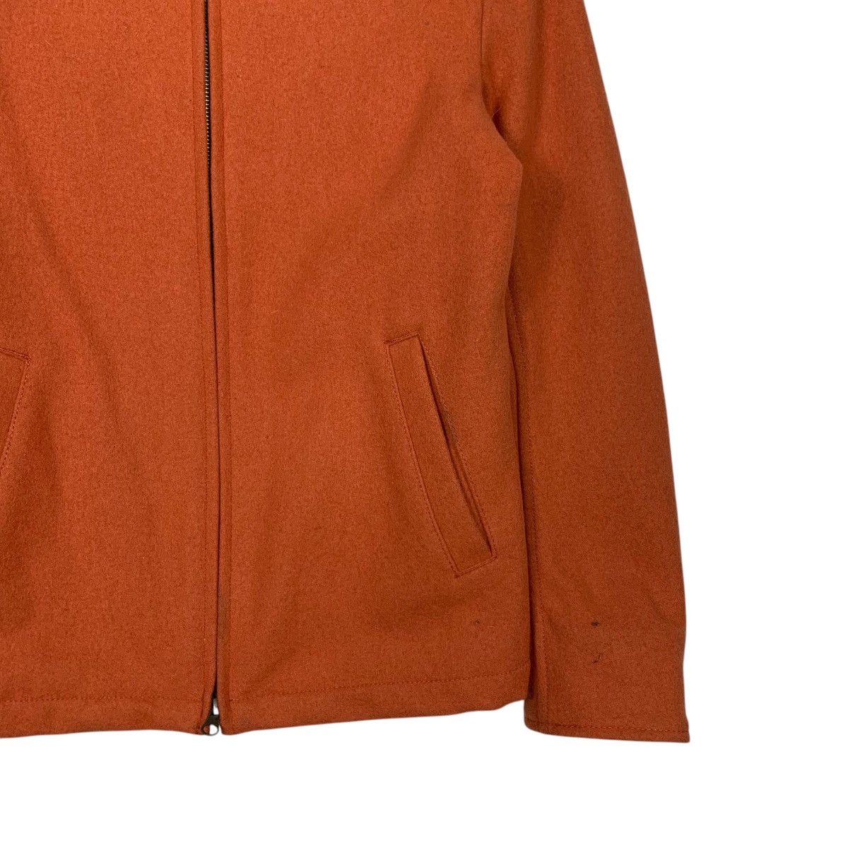Japanese Brand SIMPLICITE PLUS Orange Wool Casual Jacket #2306-C103 Size US S / EU 44-46 / 1 - 4 Thumbnail