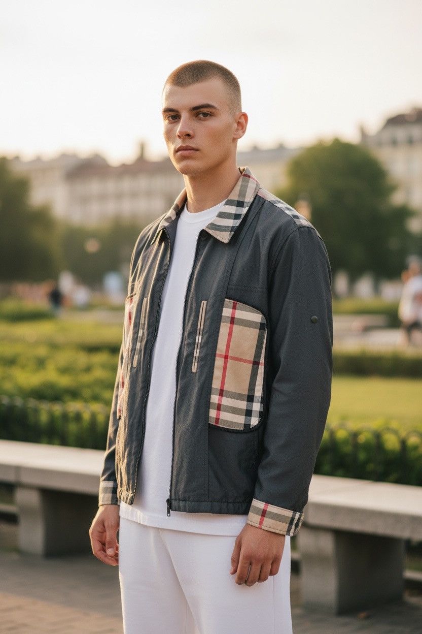 Burberry vintage BURBERRY LONDON JACKET BOMBER nice design Size US L / EU 52-54 / 3 - 22 Thumbnail